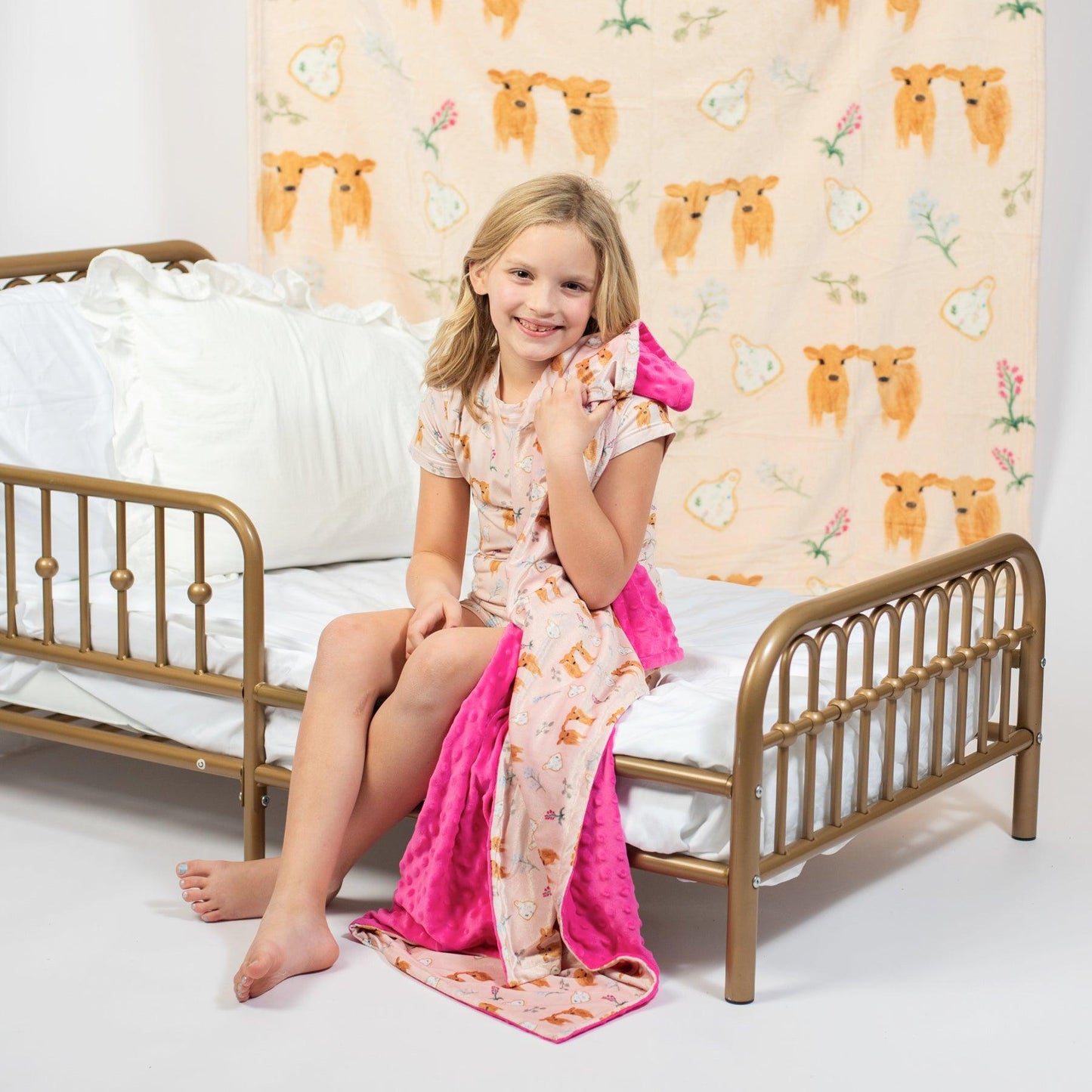 Jersey Calves & Ear Tags Toddler/Youth Bamboo Pajama Set - American Farm Company