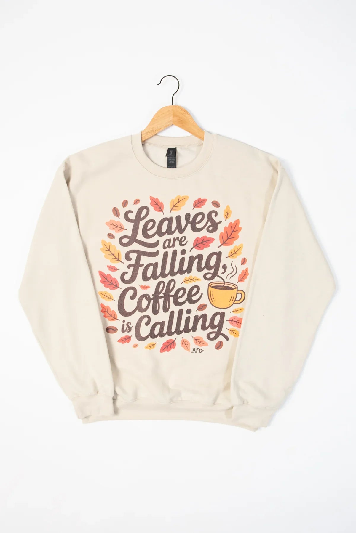 'Leaves are Falling, Coffee is Calling' Crewneck