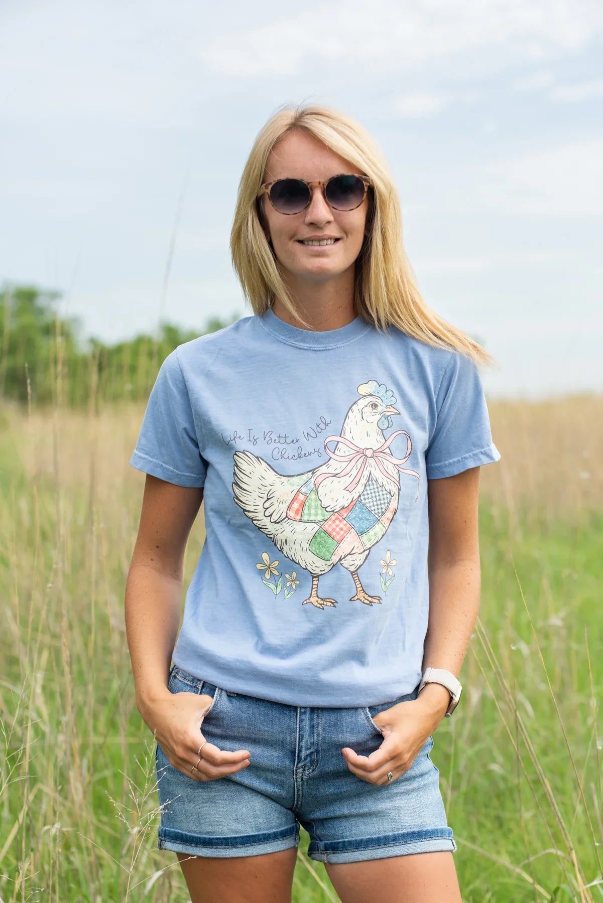 'Life is Better with Chickens' Tee