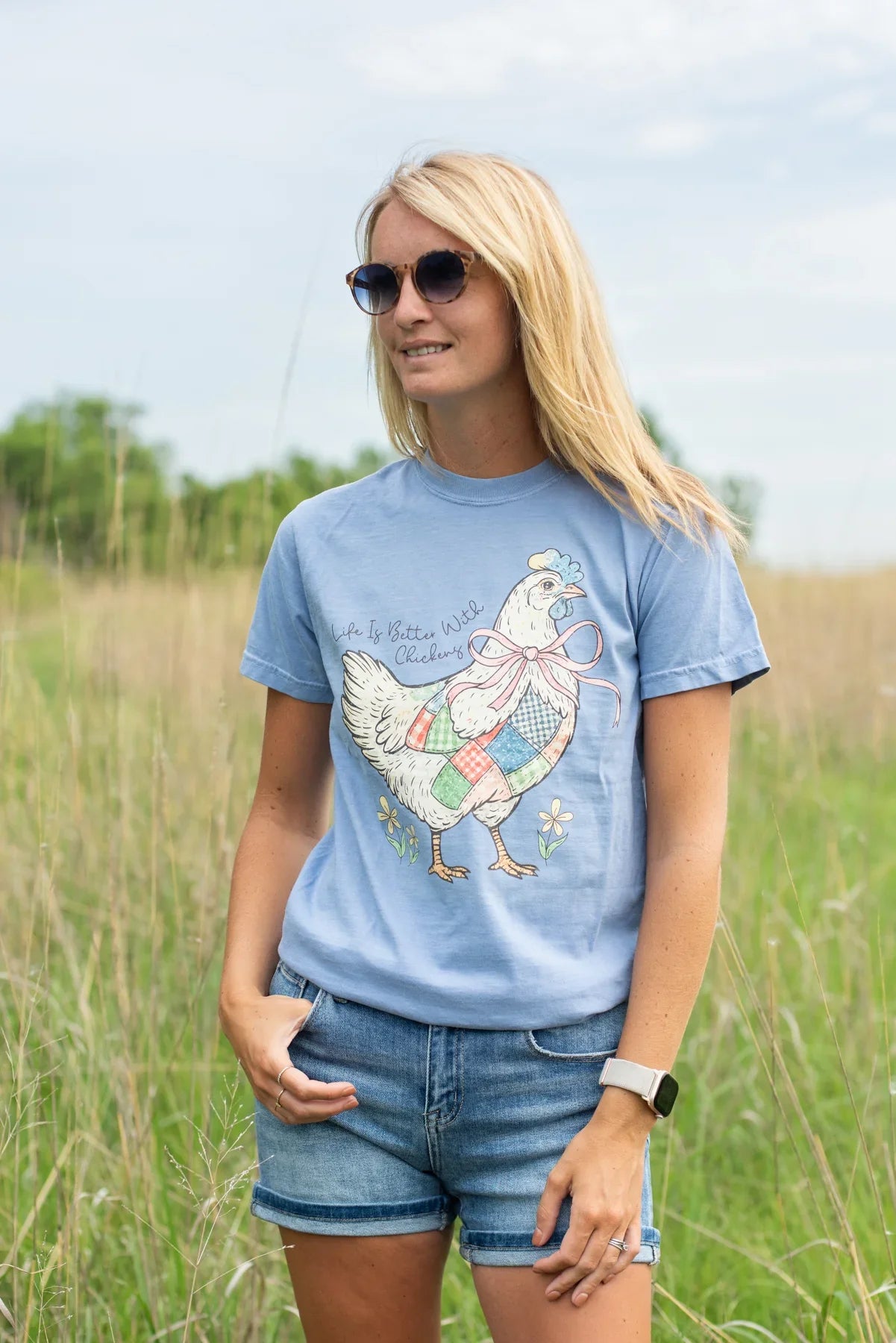 'Life is Better with Chickens' Tee