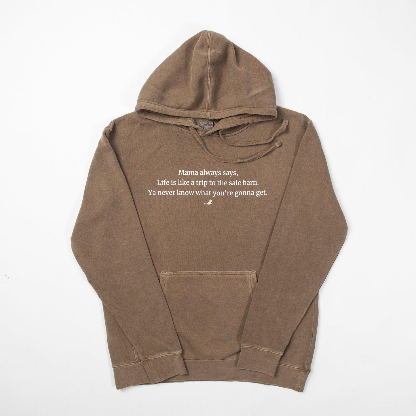 'Life is like a trip to the sale barn...' Brown Hoodie - American Farm Company