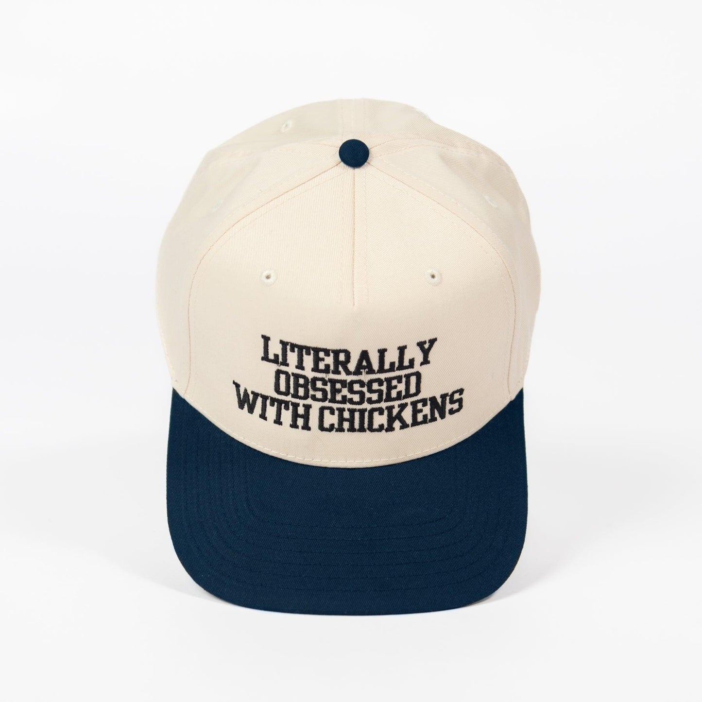 'Literally Obsessed With Chickens' Embroidered Trucker Hat - American Farm Company
