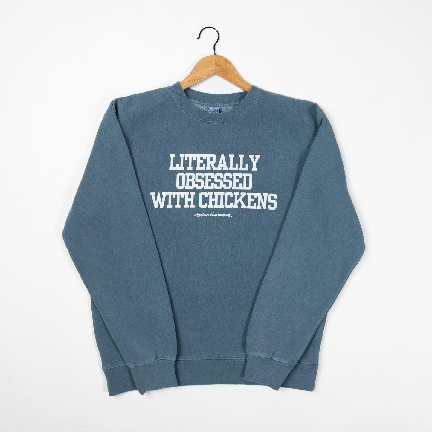 'Literally Obsessed with Chickens' Crewneck - American Farm Company