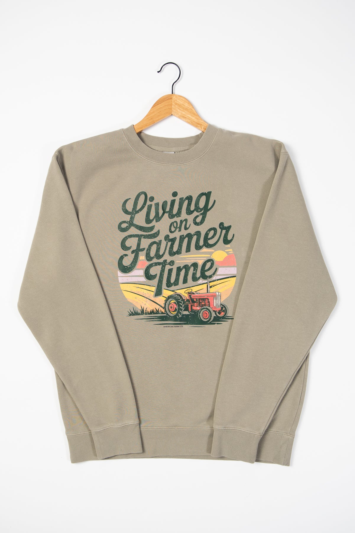 'Living On Farmer Time' Crewneck
