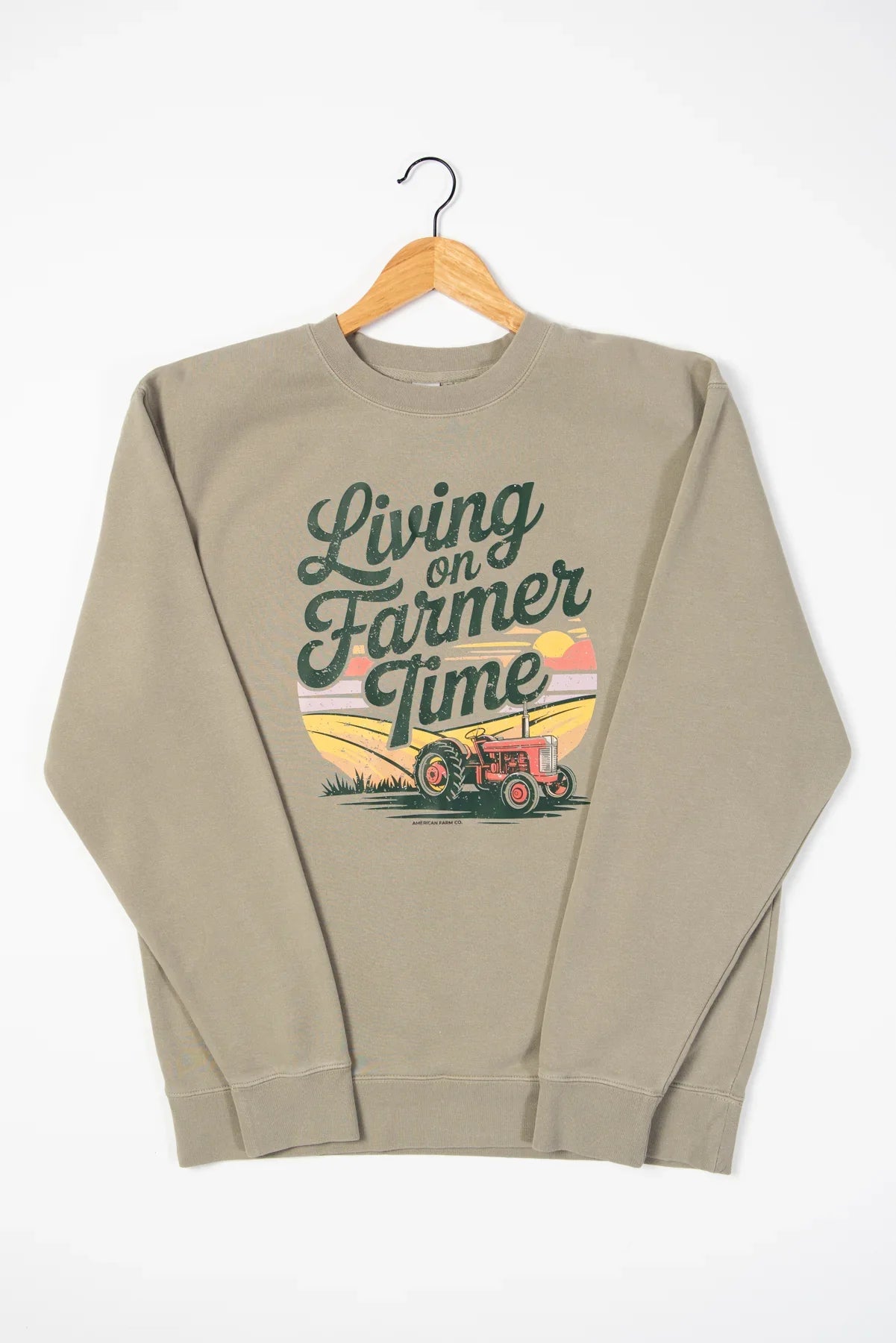 'Living On Farmer Time' Crewneck