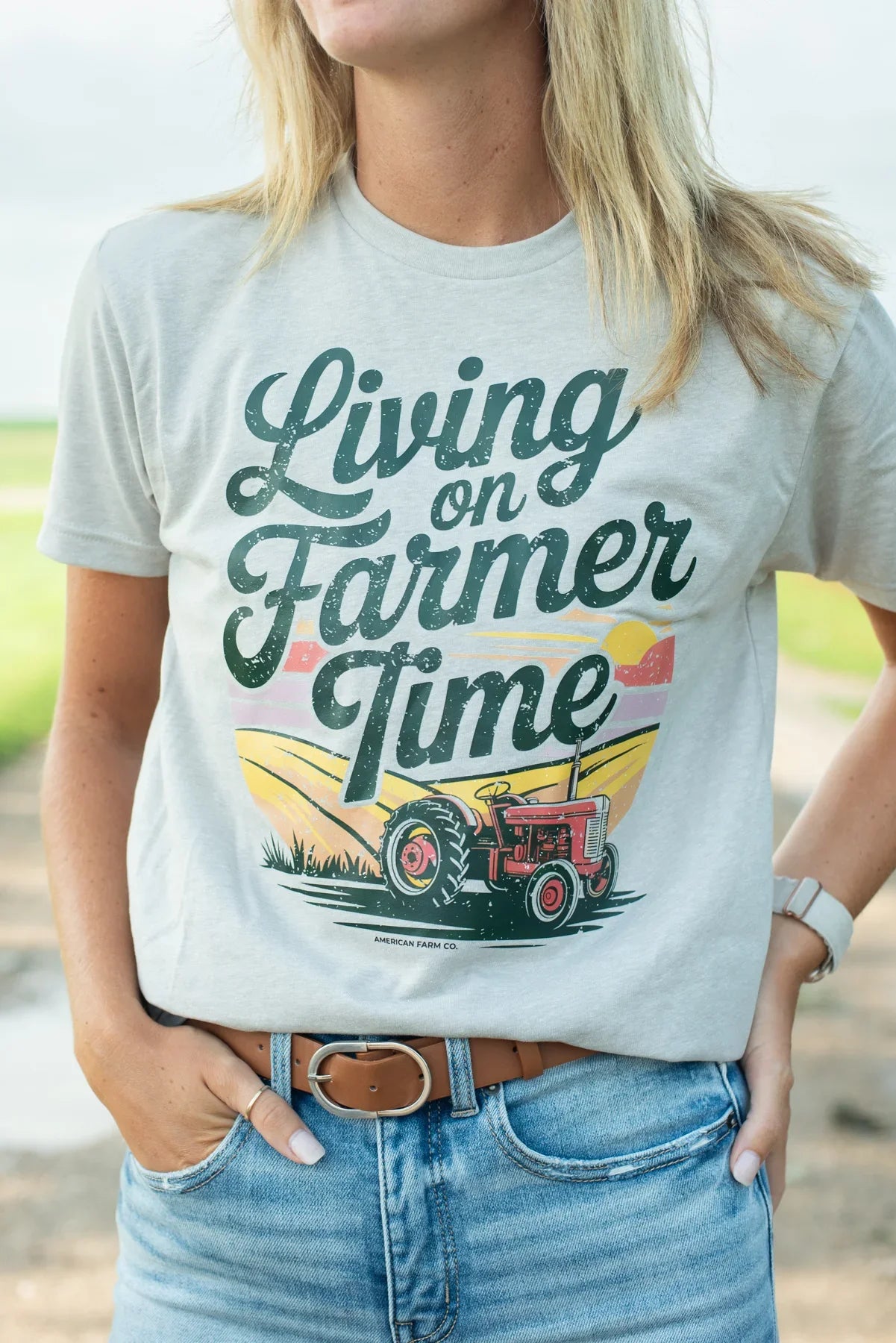 'Living On Farmer Time' Tee
