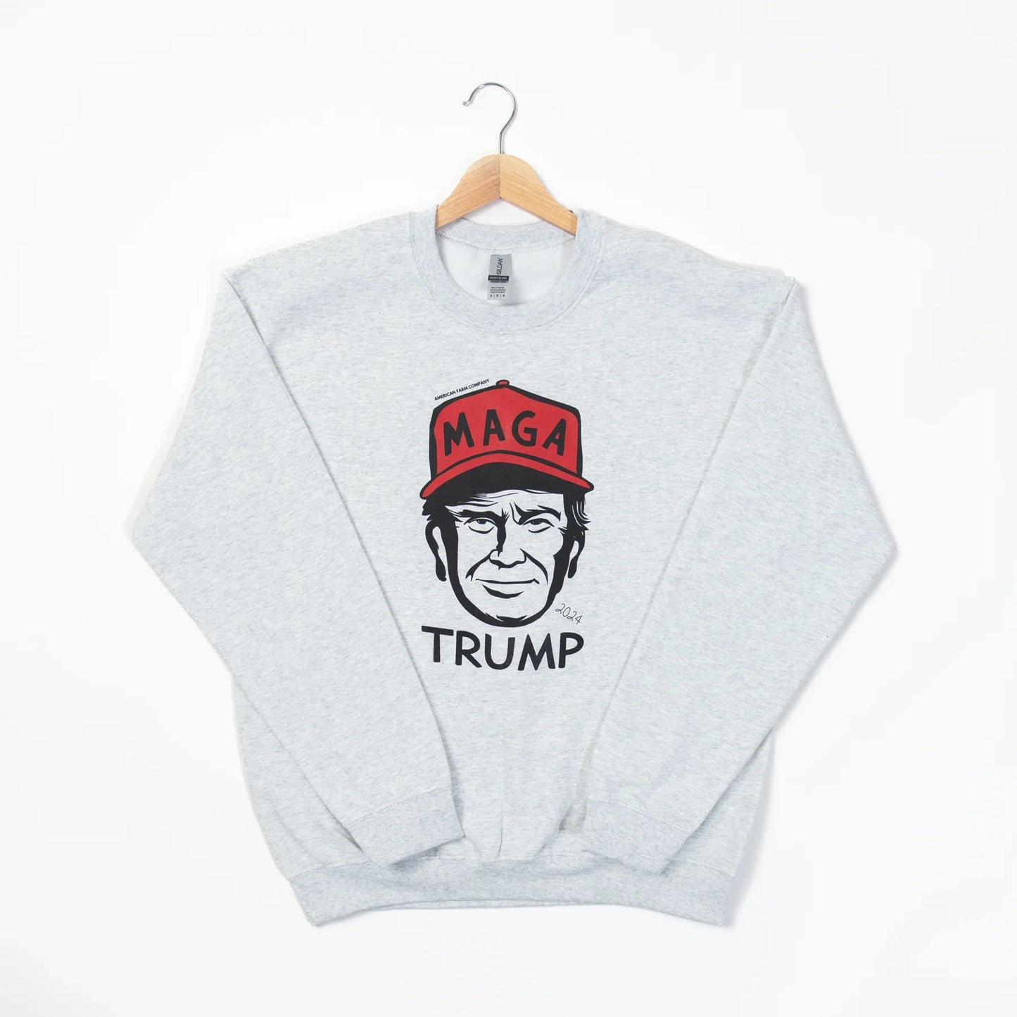 MAGA Trump Grey Crewneck - American Farm Company