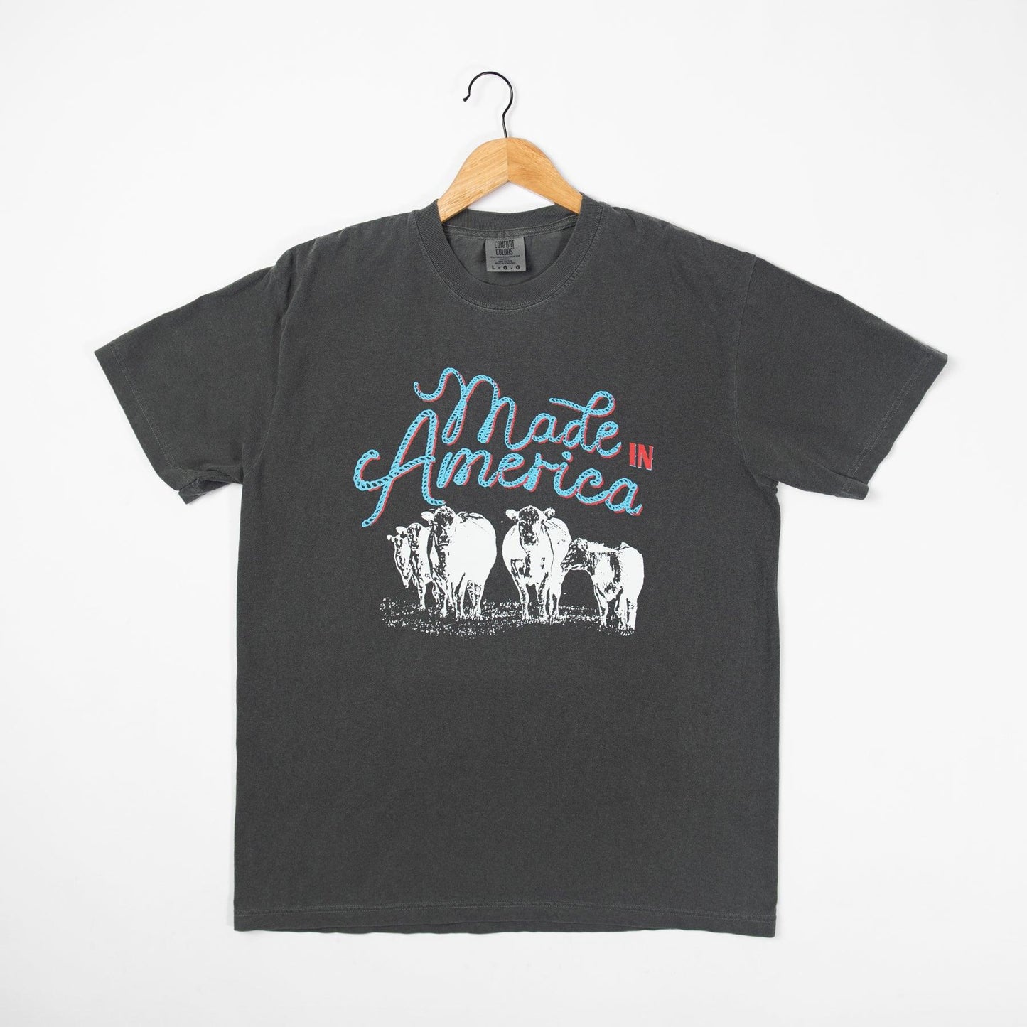 'Made in America' Charcoal Tee - American Farm Company