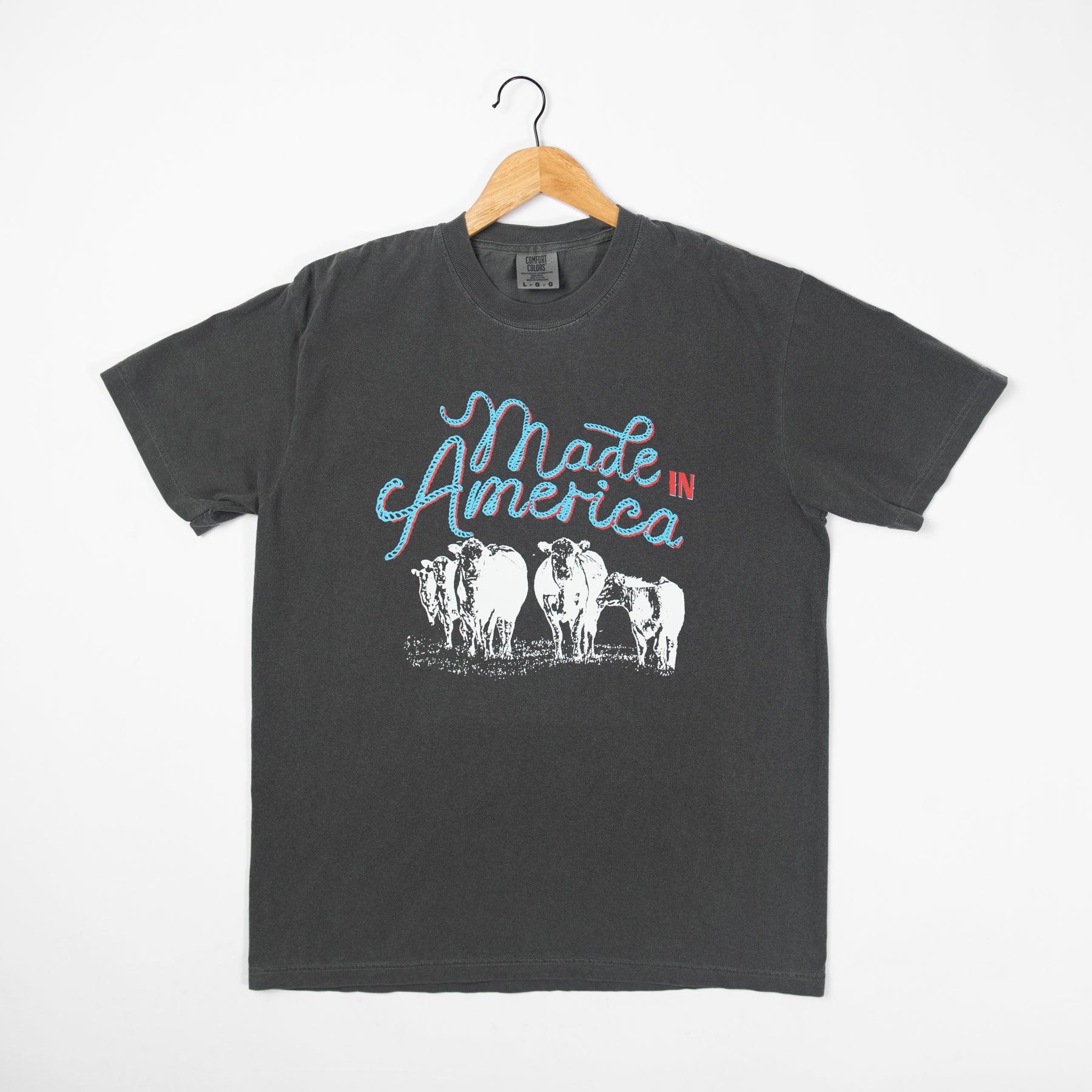 'Made in America' Charcoal Tee - American Farm Company