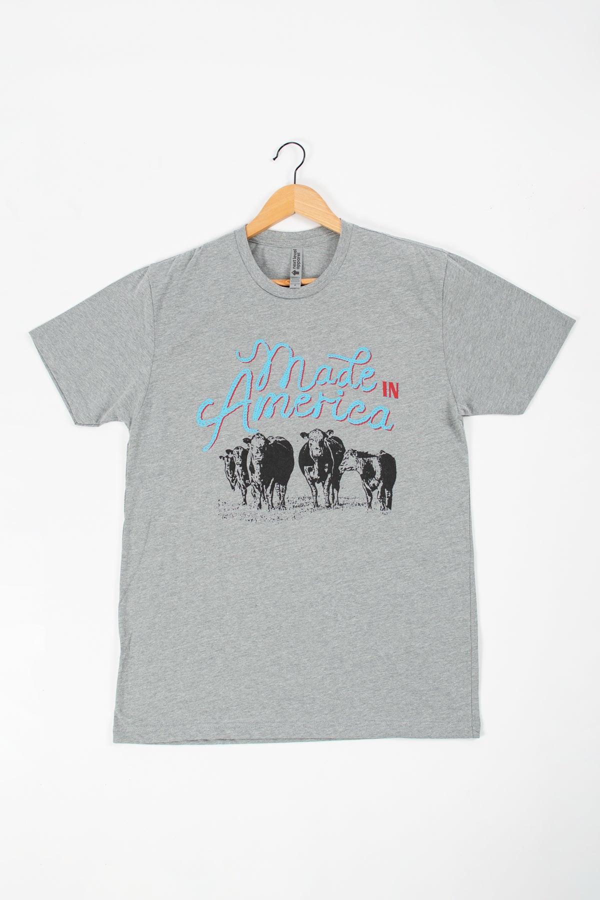 'Made in America' Grey Tee
