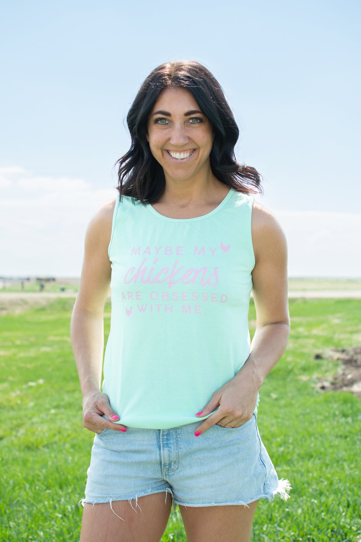 'Maybe my Chickens are Obsessed with Me' Tank Top