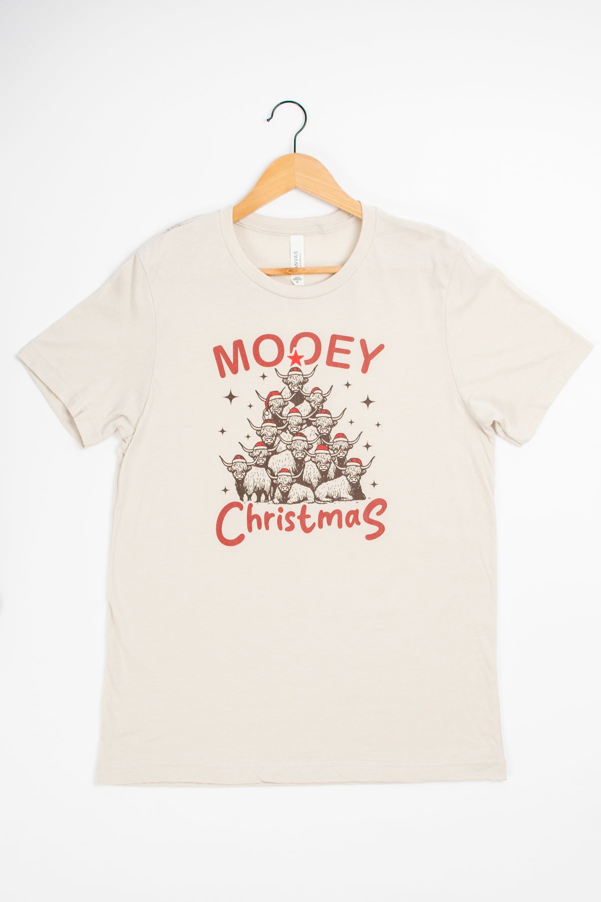 'Mooey Christmas' Highland Cow Tee