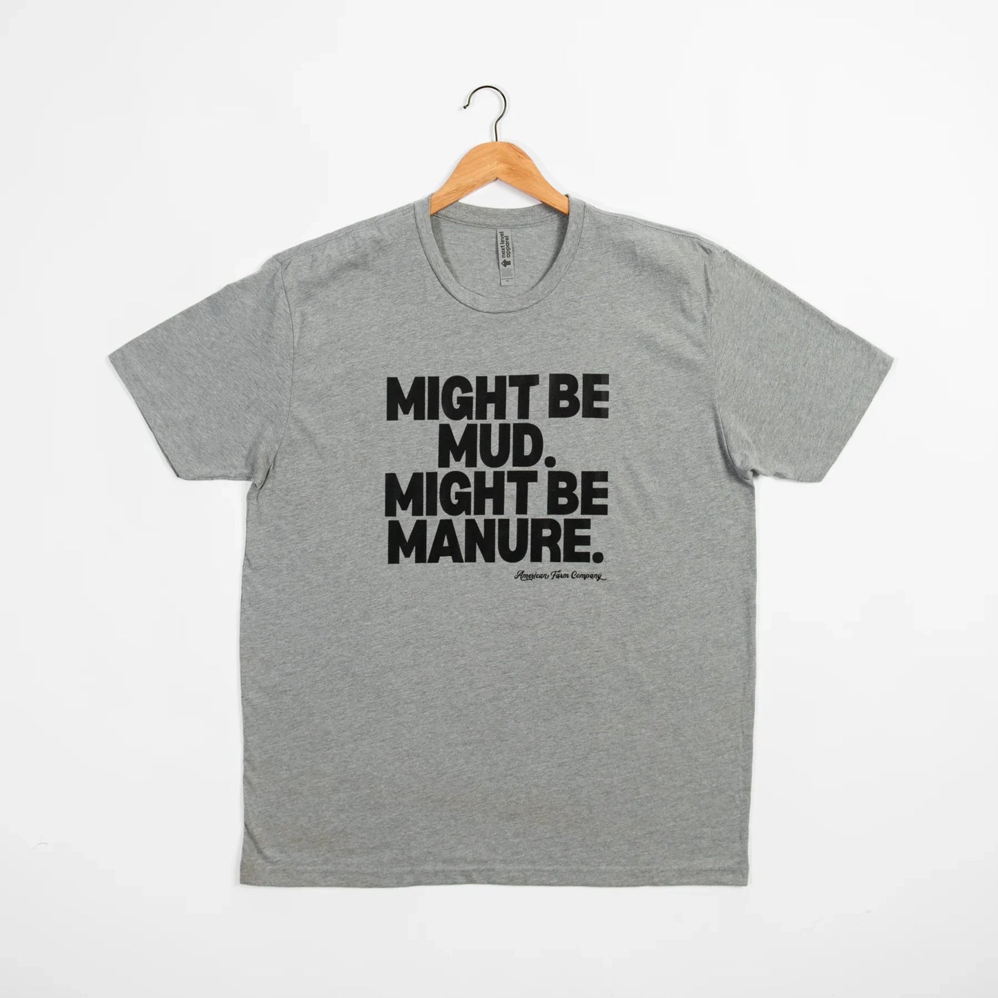 Mud or Manure Grey Essentials Tee