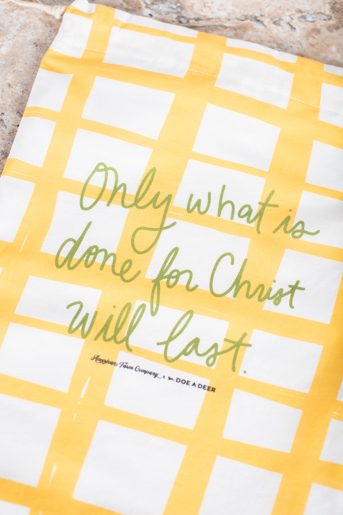 'Only what is done for Christ will last' Bread Bag