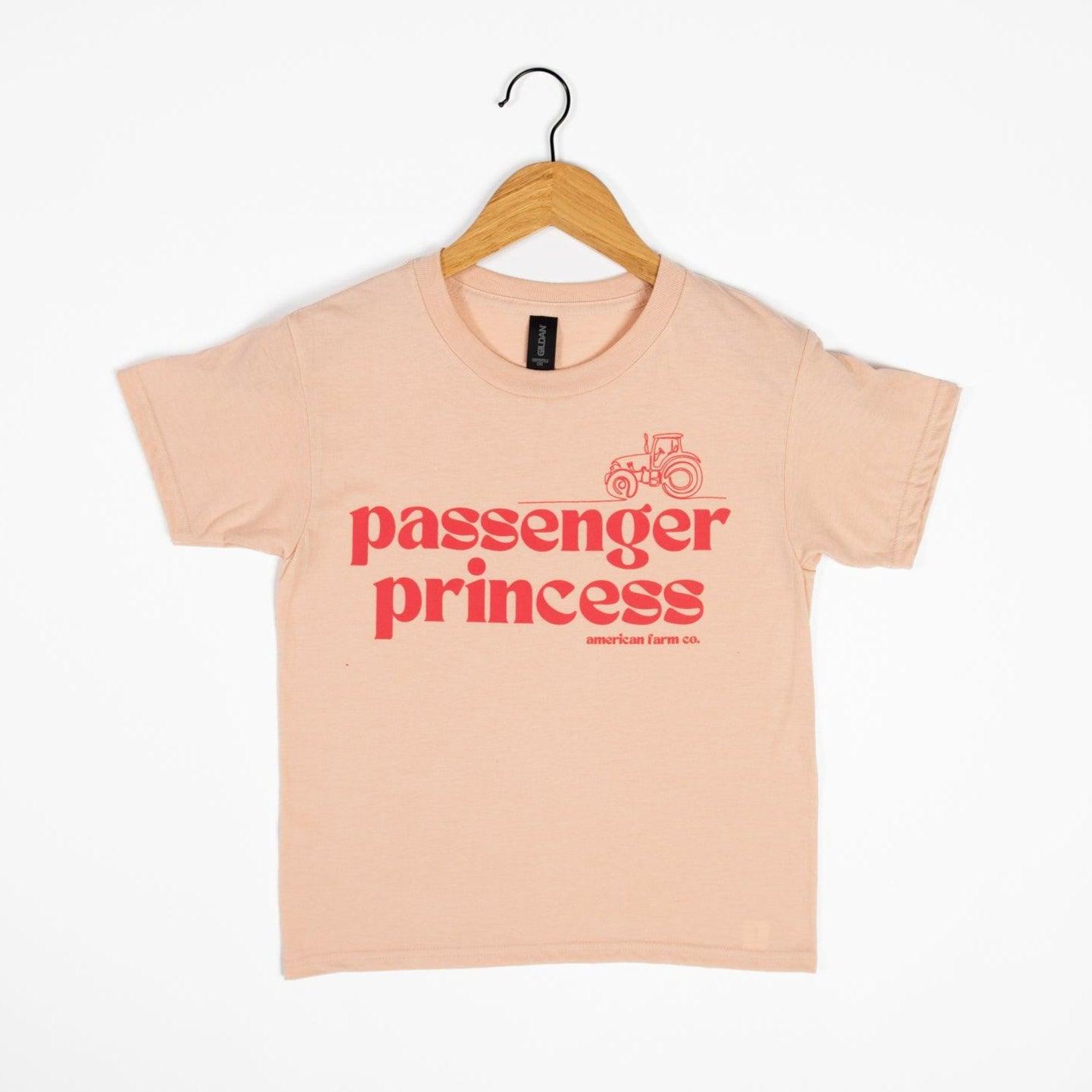 Passenger Princess Toddler/Youth Peach Tee - American Farm Company