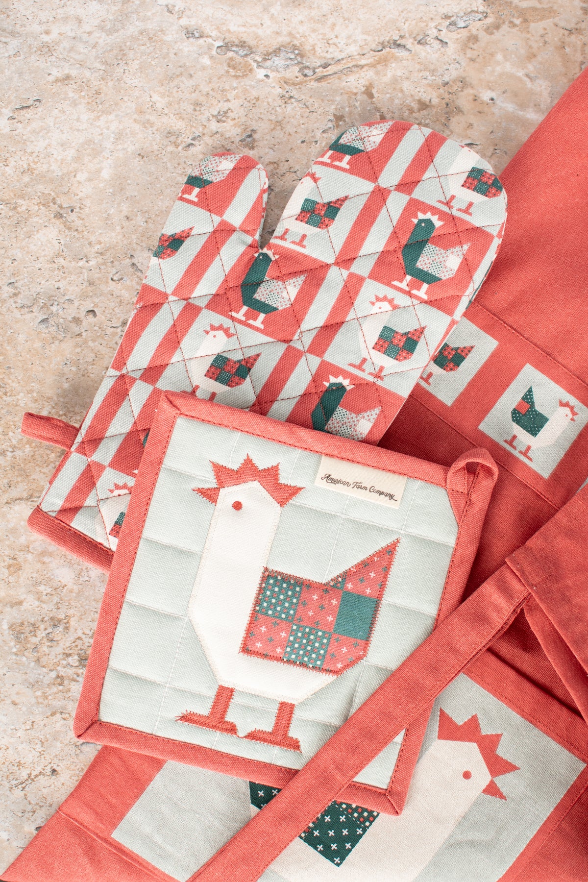 Patchwork Chicken Apron