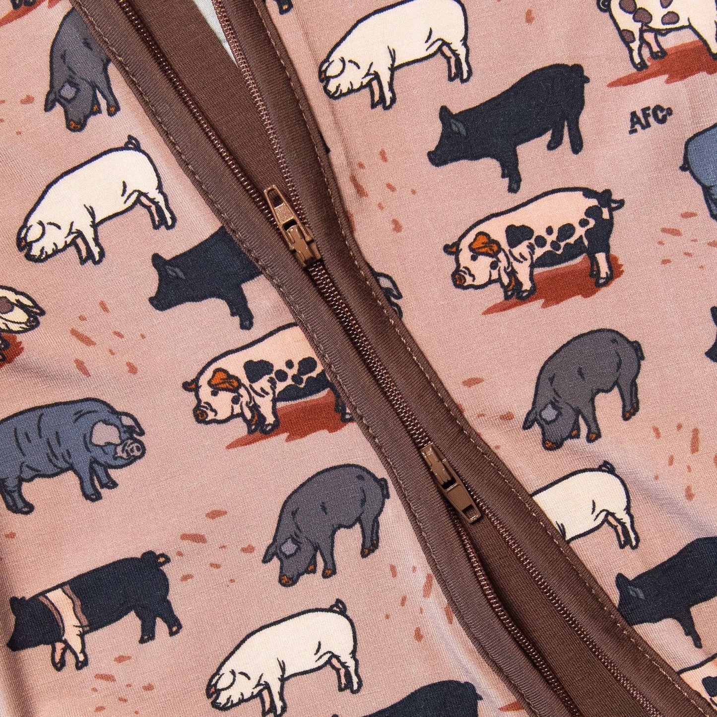 Pig Baby Bamboo Zippy