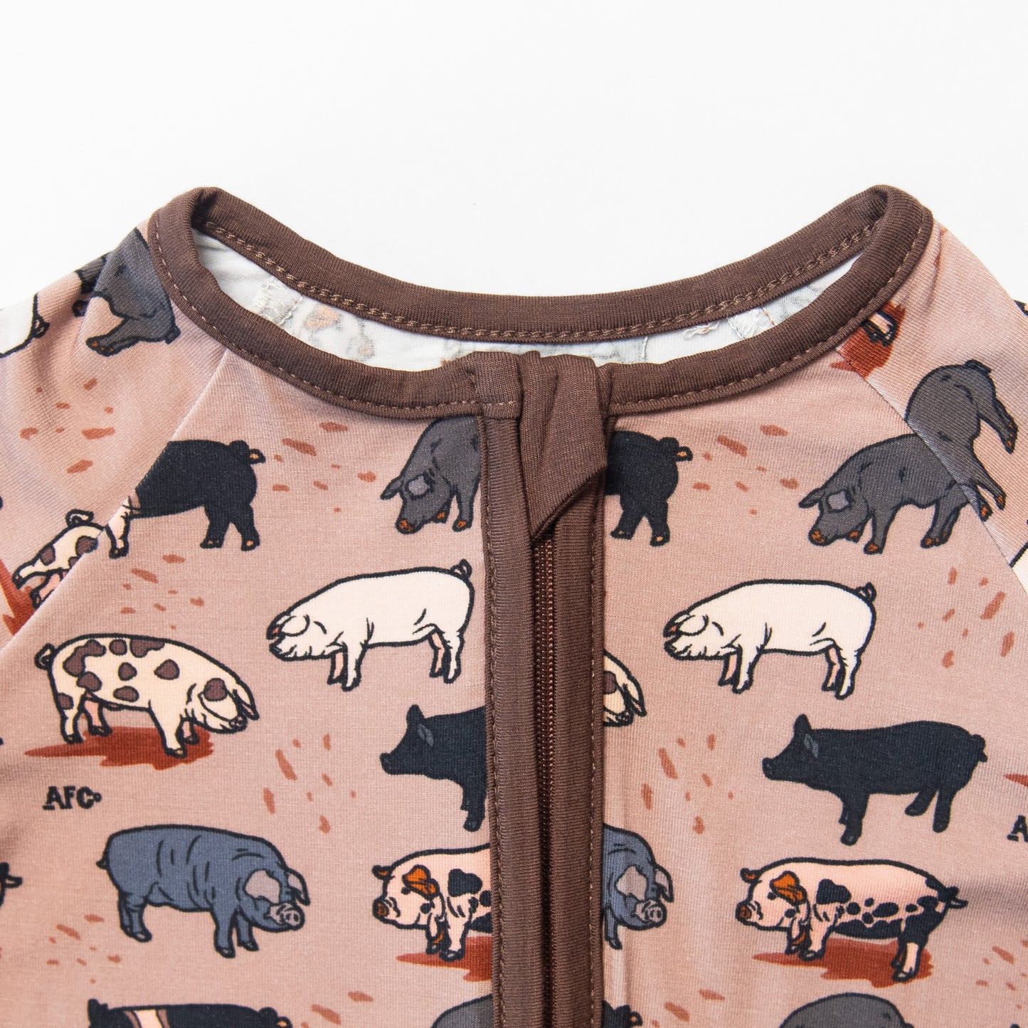 Pig Baby Bamboo Zippy