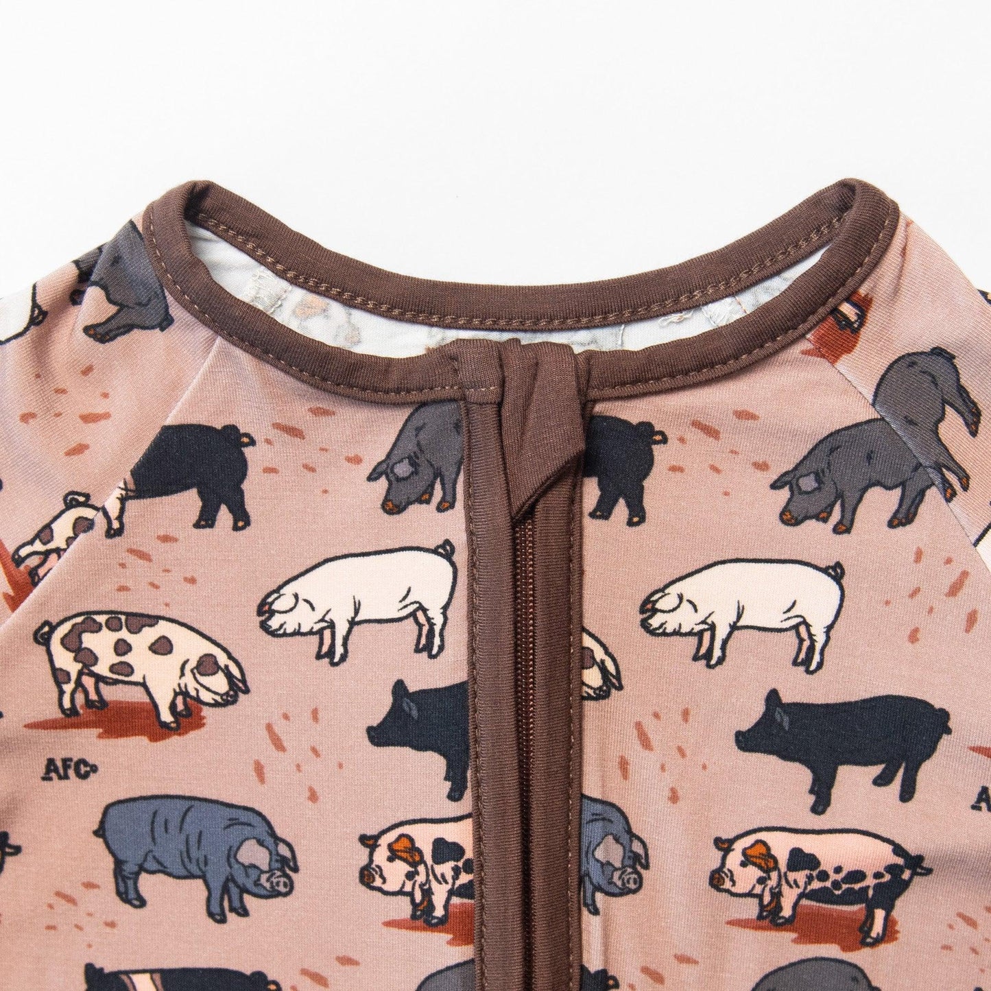 Pig Baby Bamboo Zippy