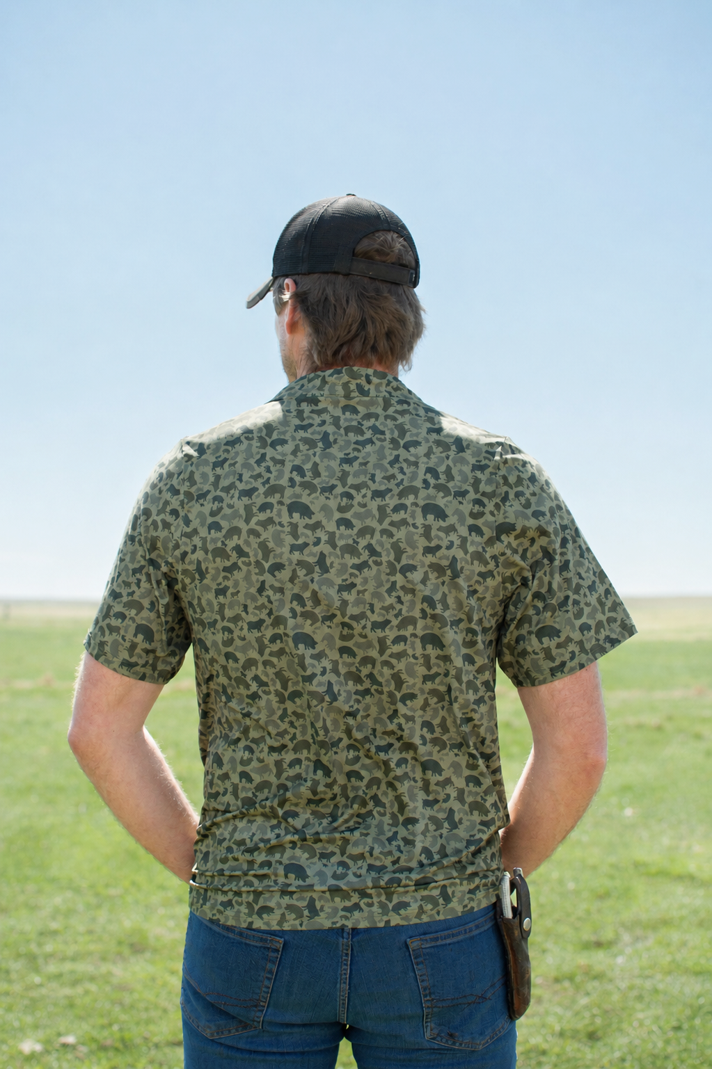Pig Camo Adult Performance Polo
