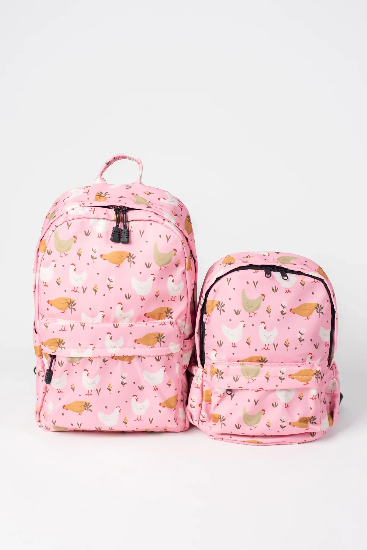 Pink Cottage Chicken Backpack