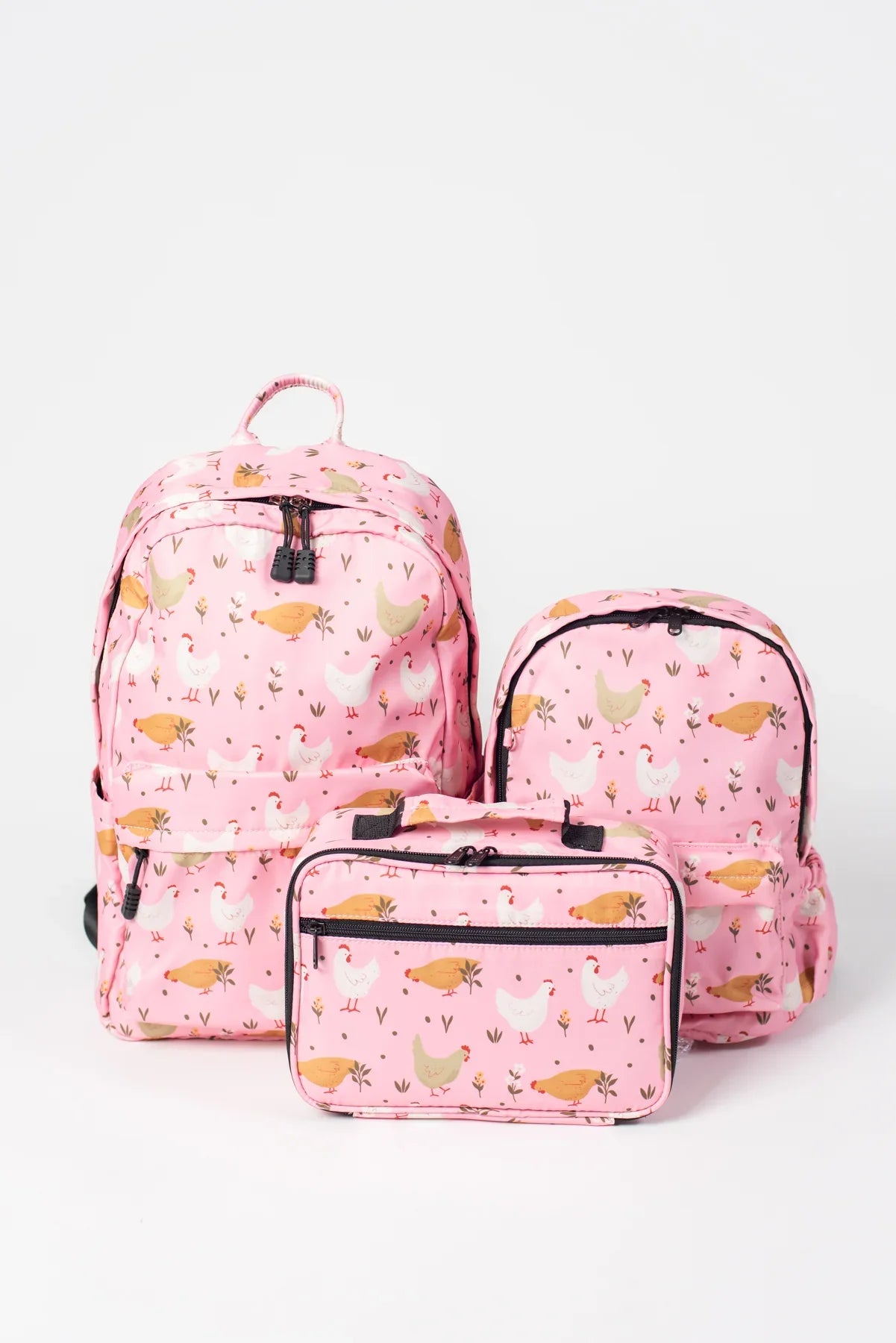 Pink Cottage Chicken Lunch Bag