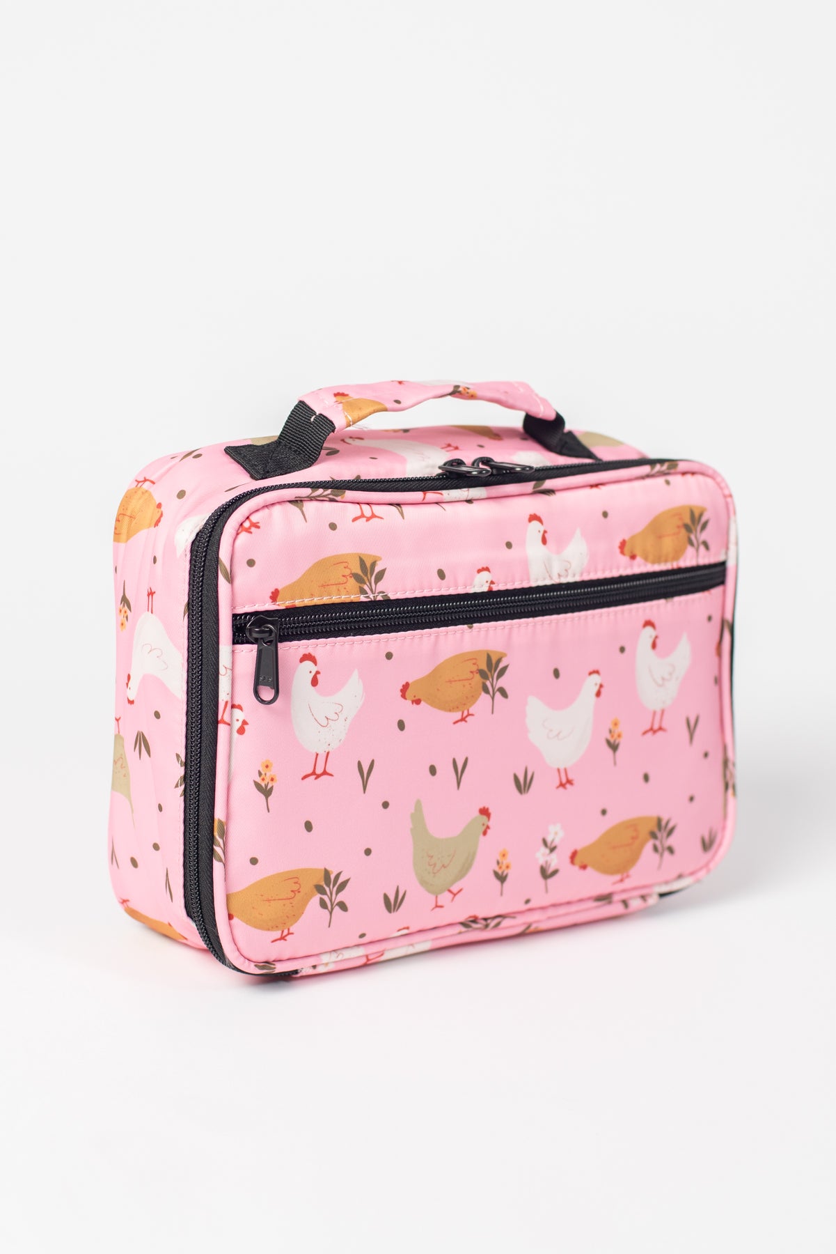 Pink Cottage Chicken Lunch Bag