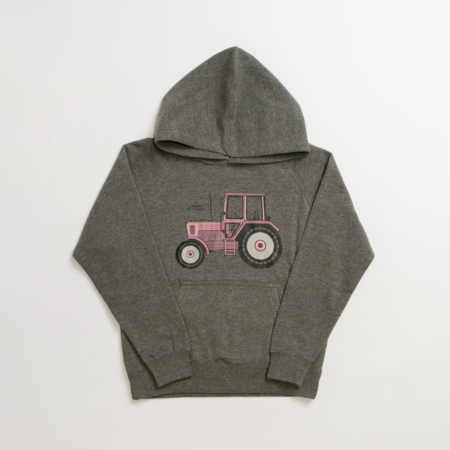 Green Tractor Red Tractor Youth Toddler Hoodie American Farm Company M Heather Grey