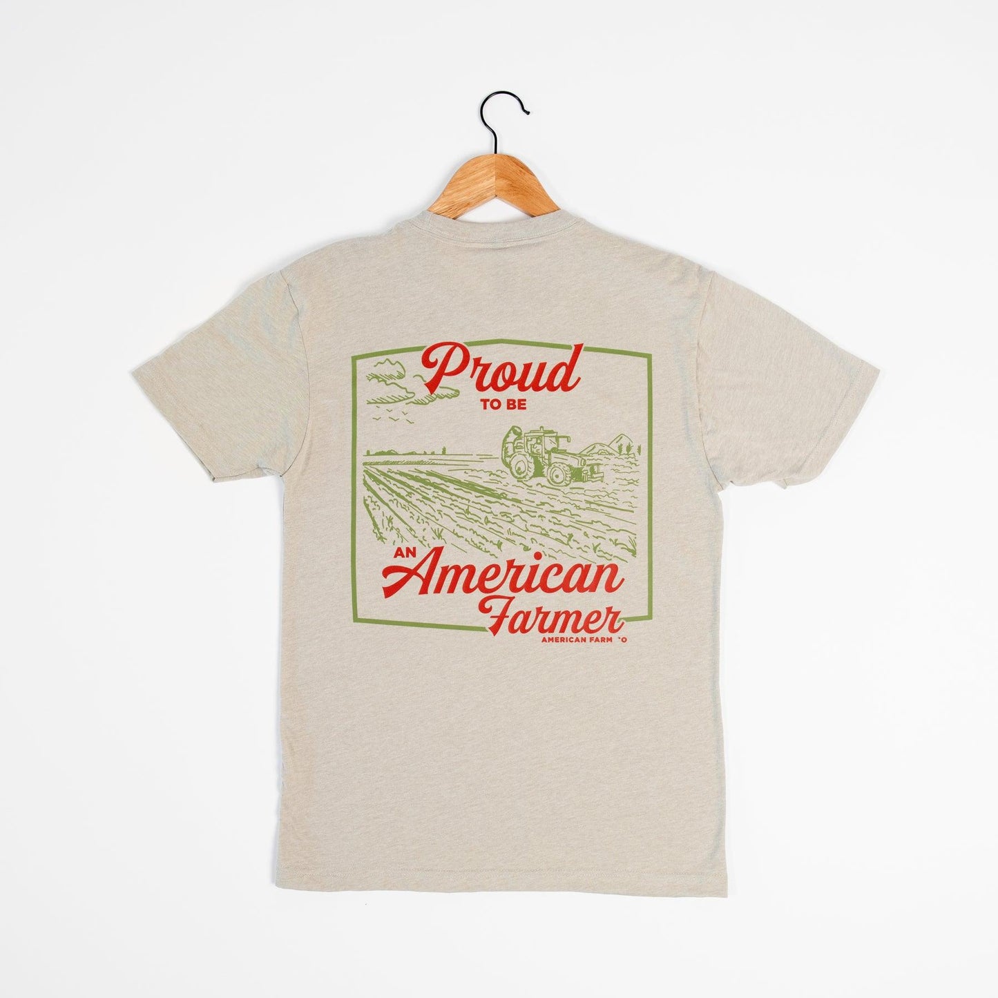 Proud American Farmer Stone Tee - American Farm Company