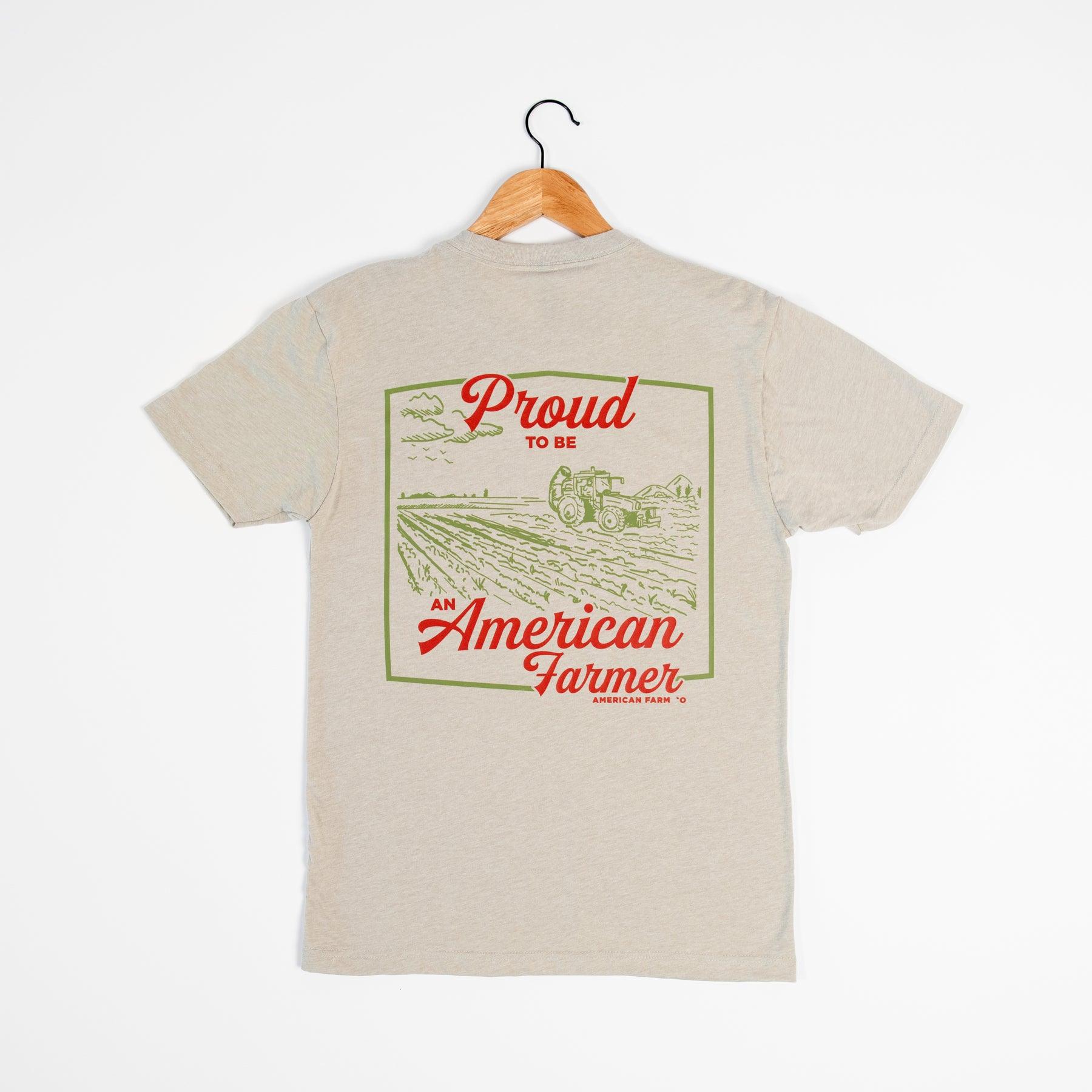 Proud American Farmer Stone Tee - American Farm Company