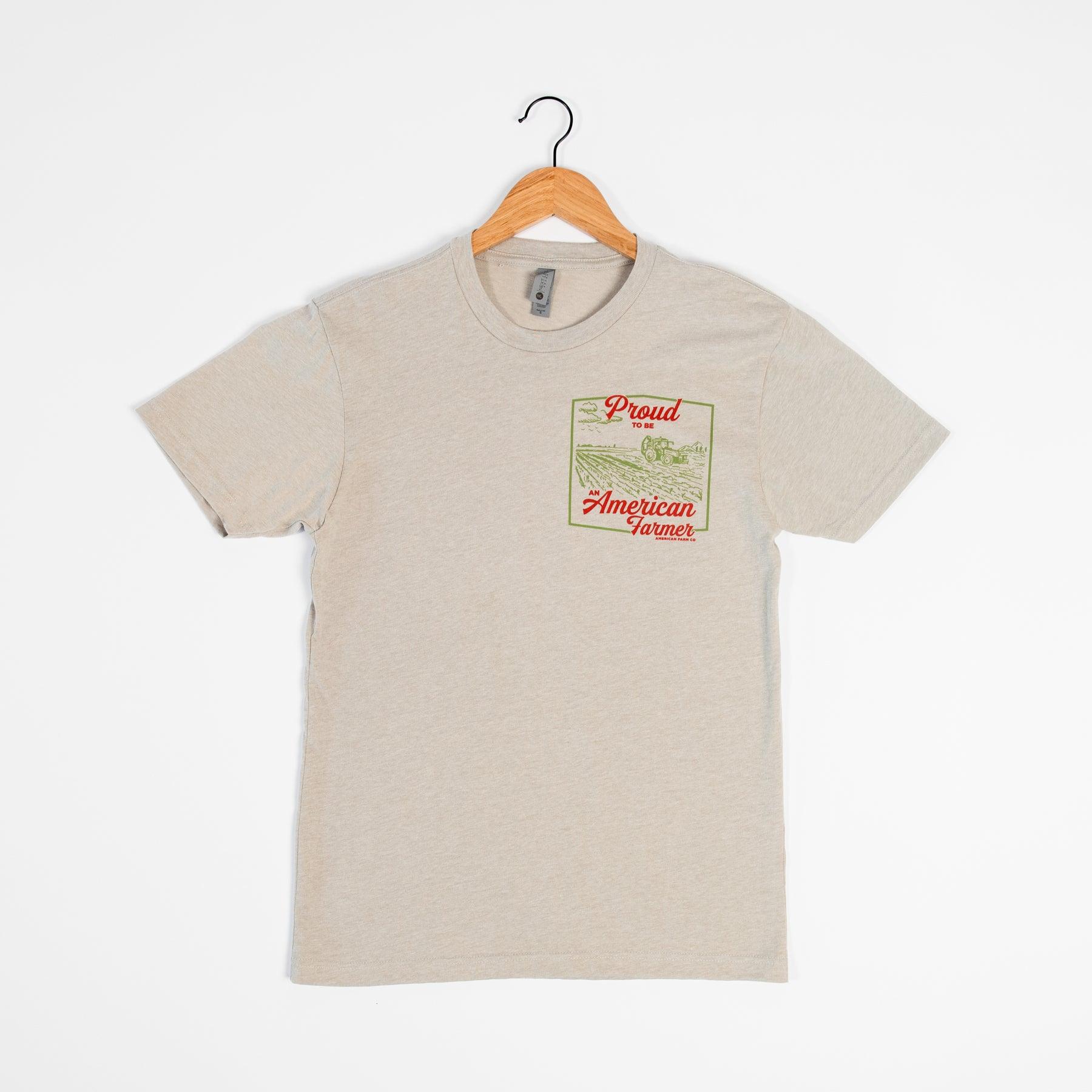 Proud American Farmer Stone Tee - American Farm Company