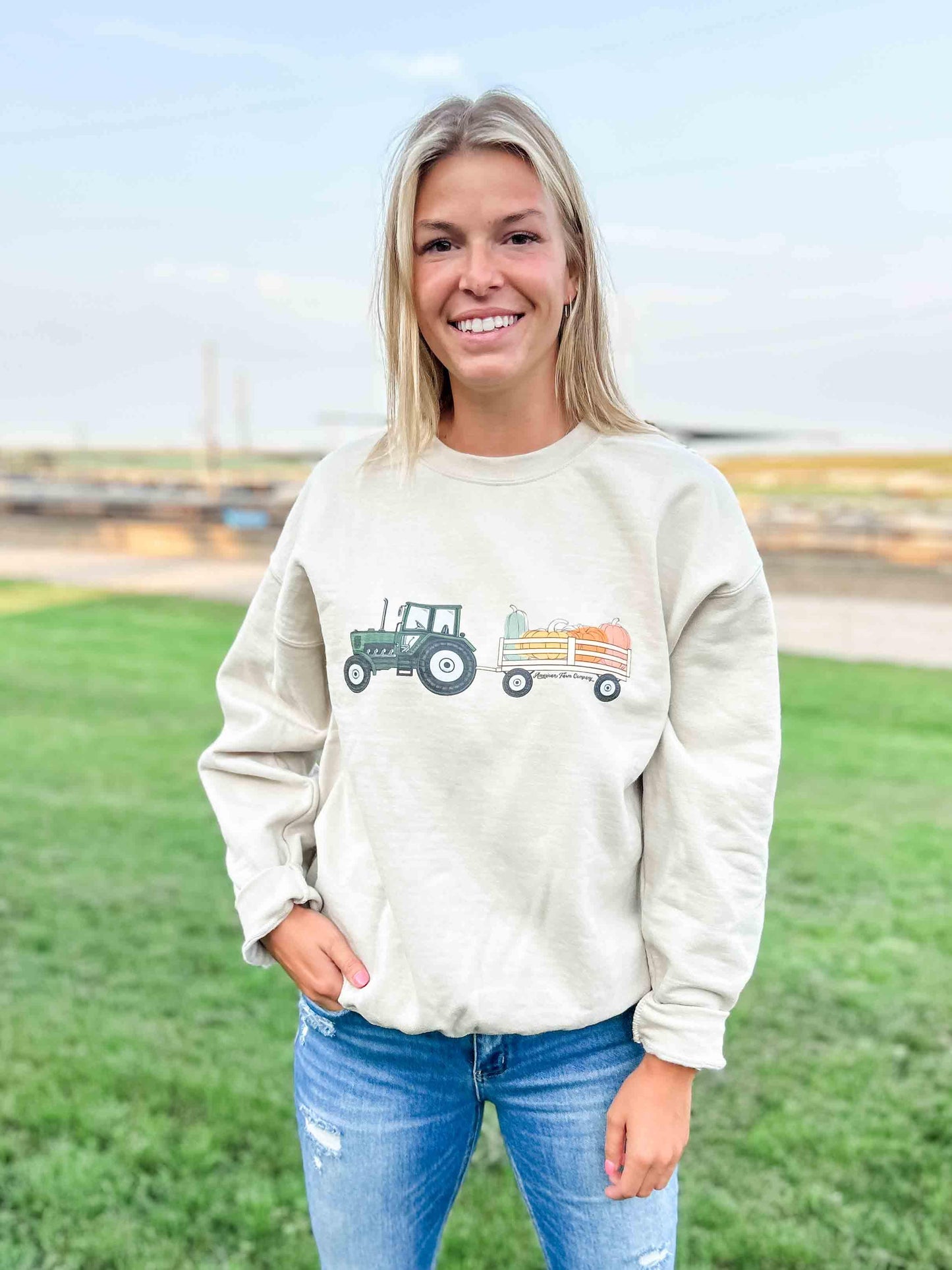 'Pumpkin Hayrack' Crewneck - American Farm Company
