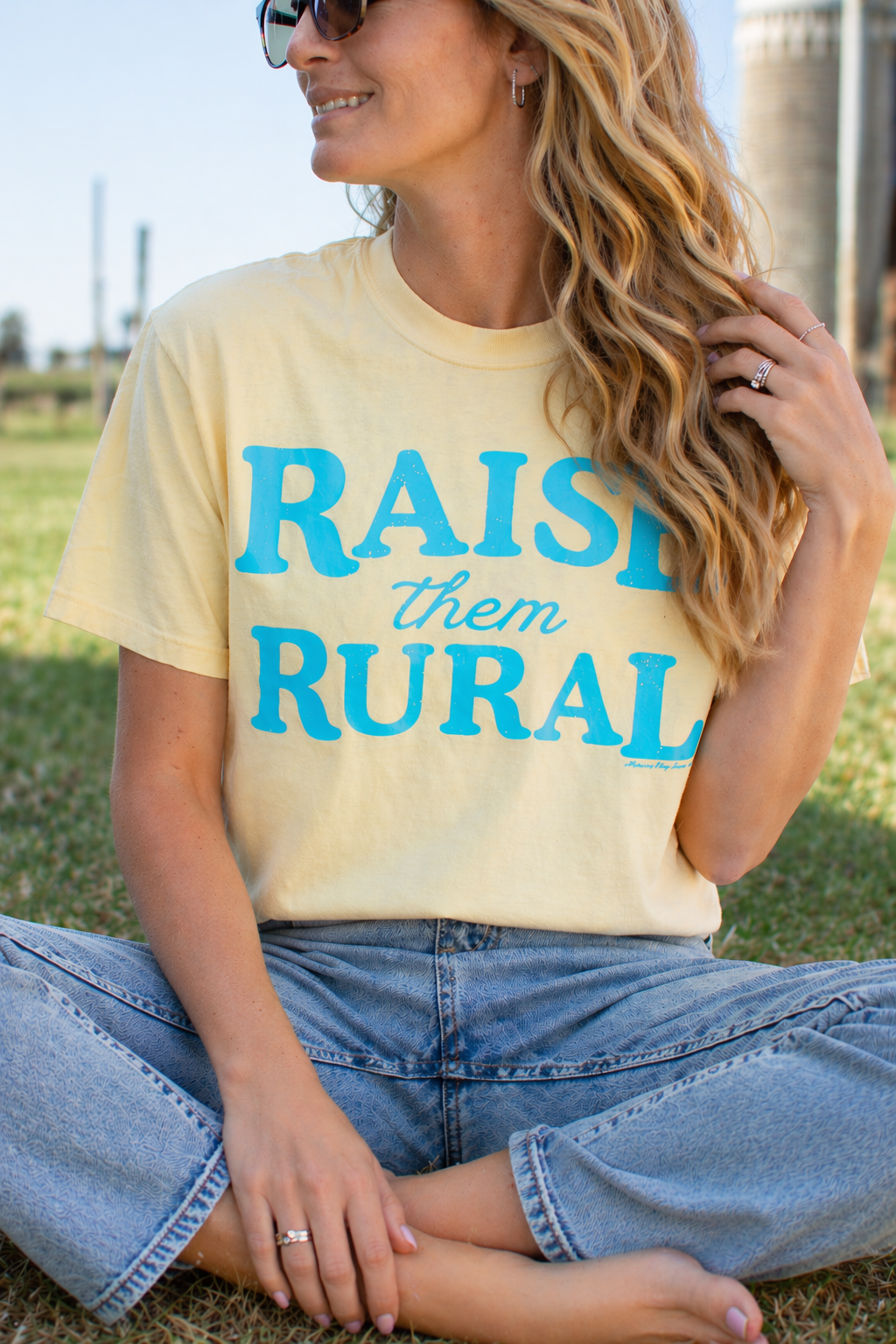 Raise them Rural' Yellow Tee