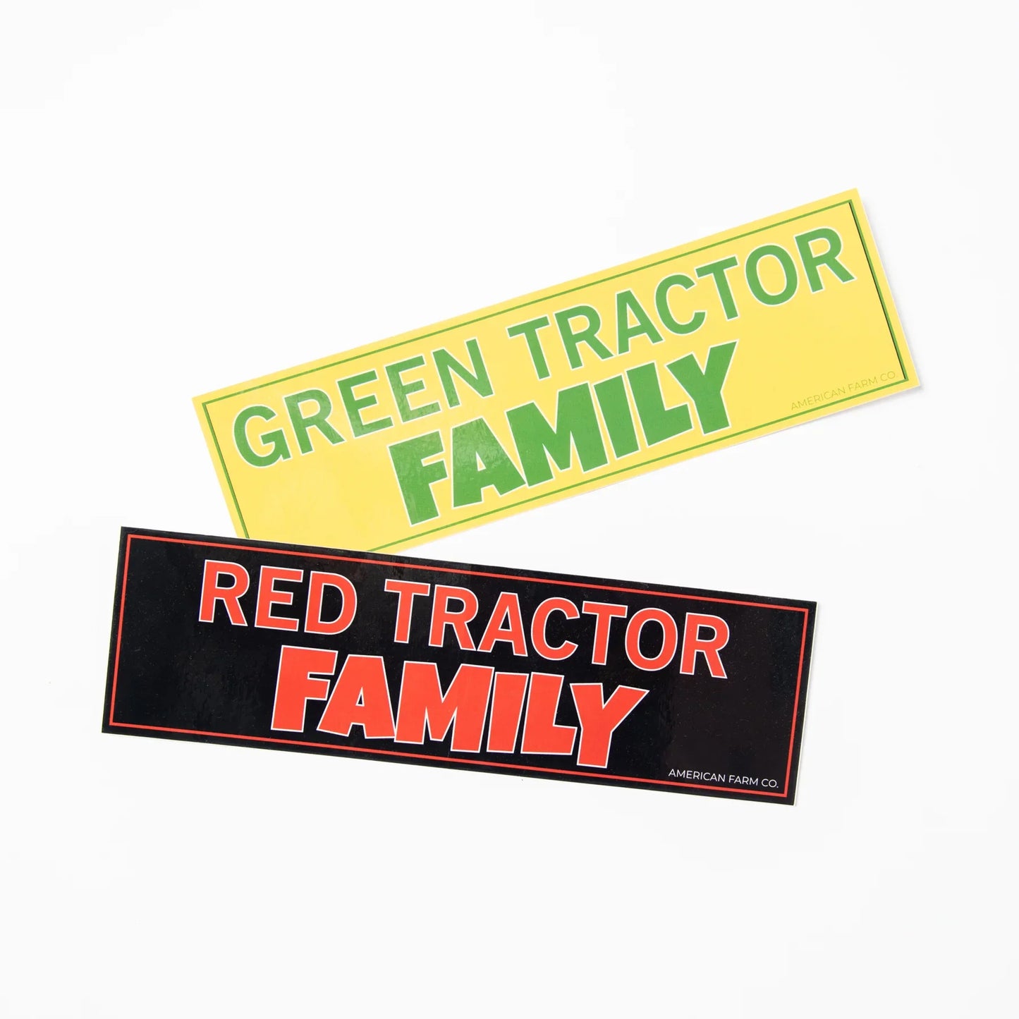 'Green Tractor Family' Bumper Sticker
