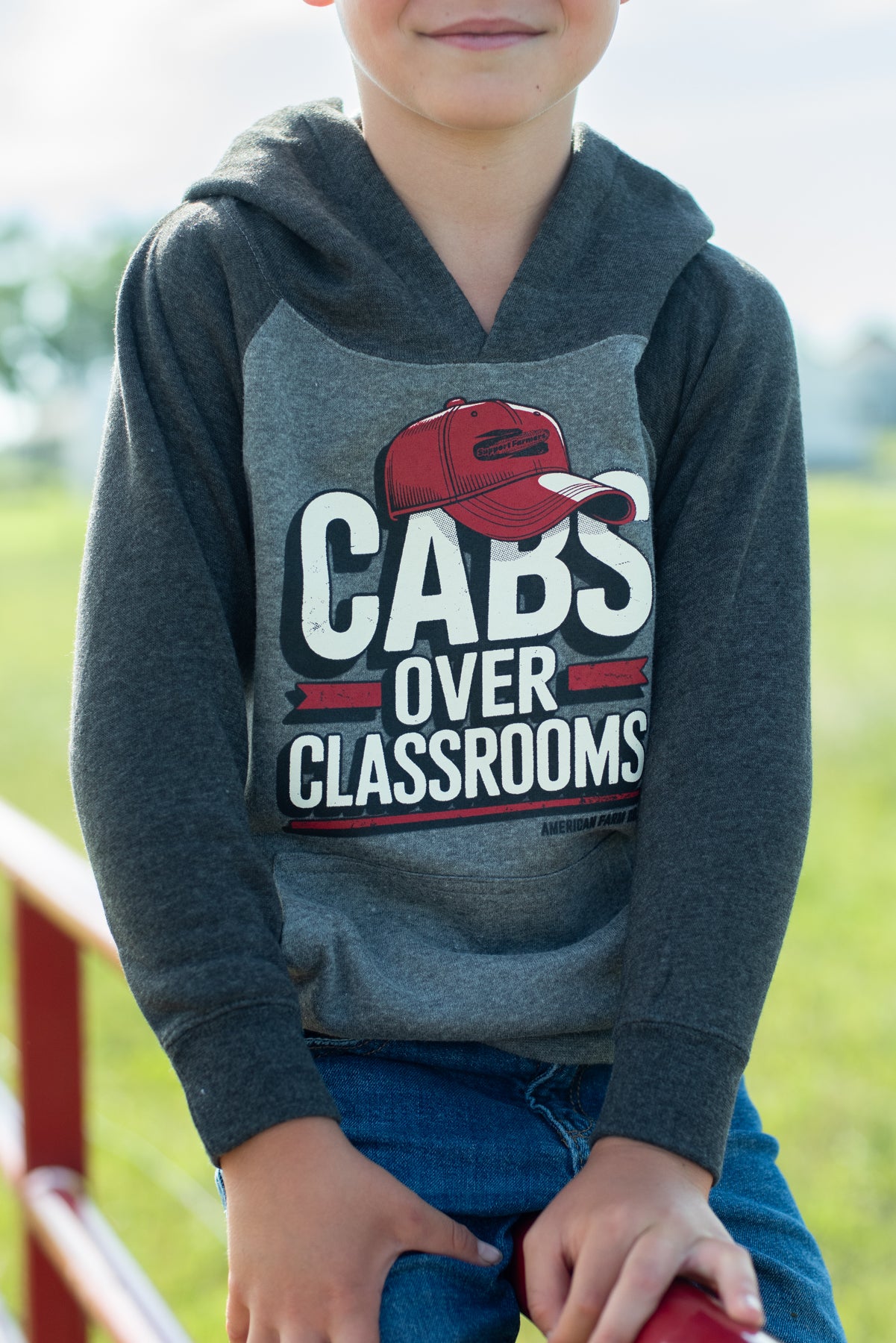 Red 'Cabs over Classrooms' Toddler/Youth Hoodie