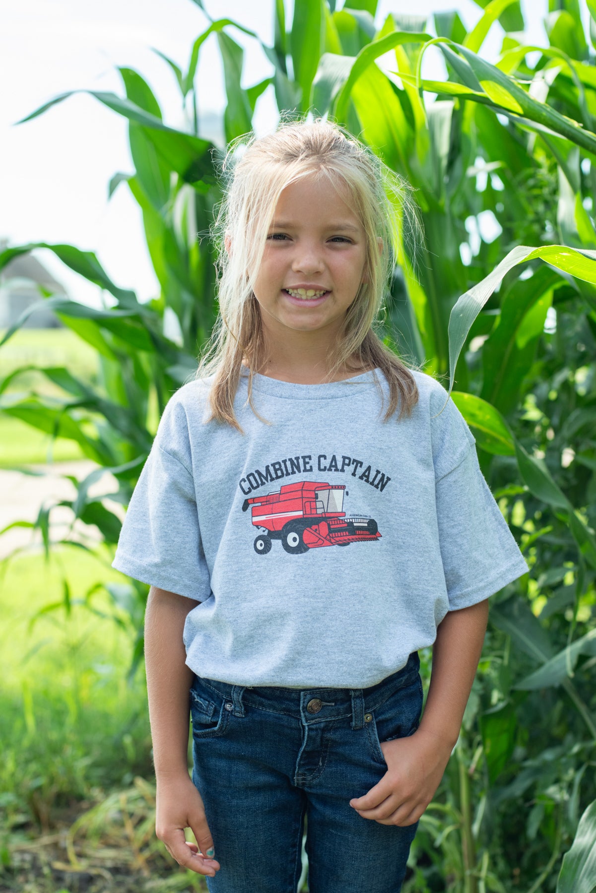 Red Combine Captain Youth Tee