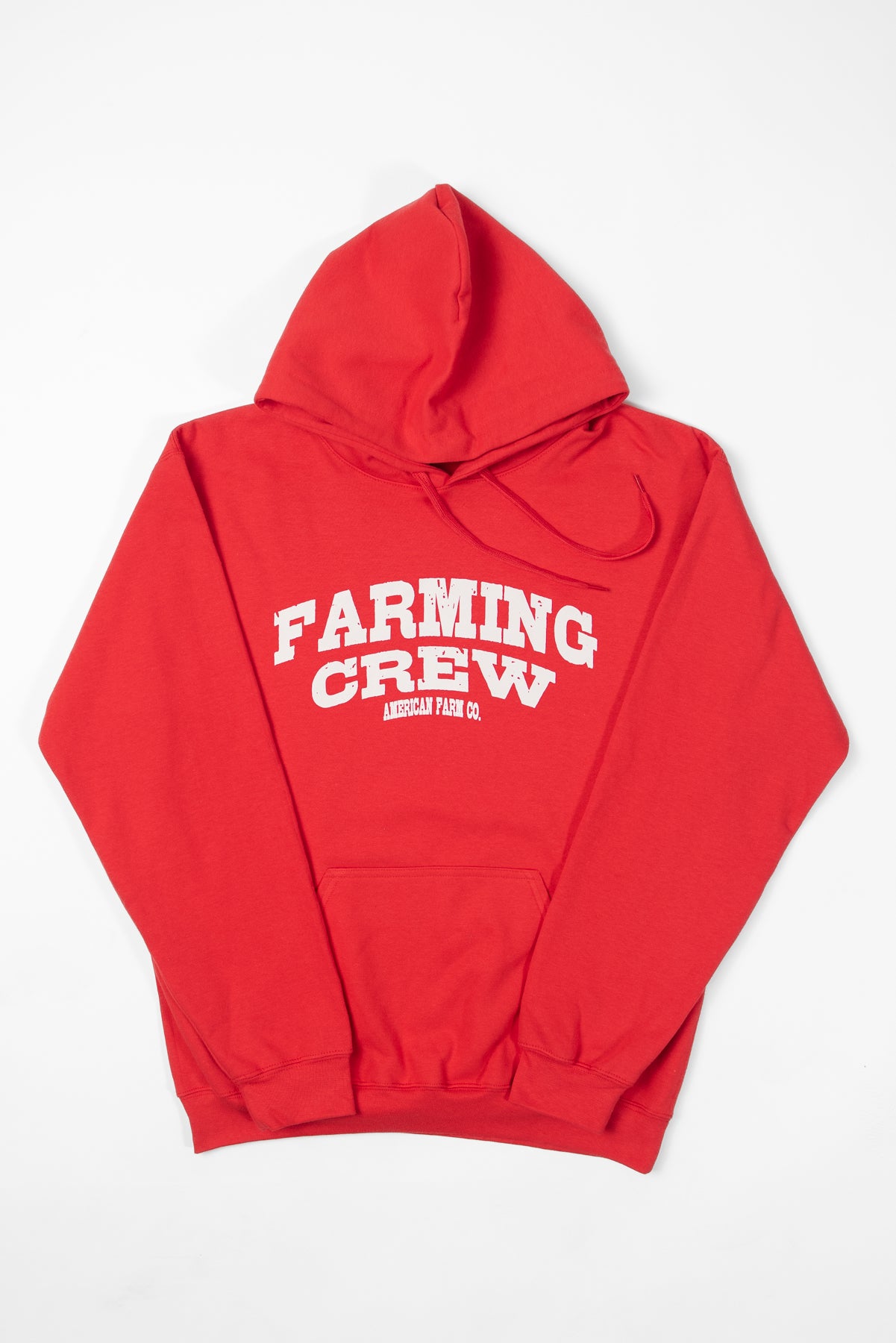 Red 'Farming Crew' Hoodie
