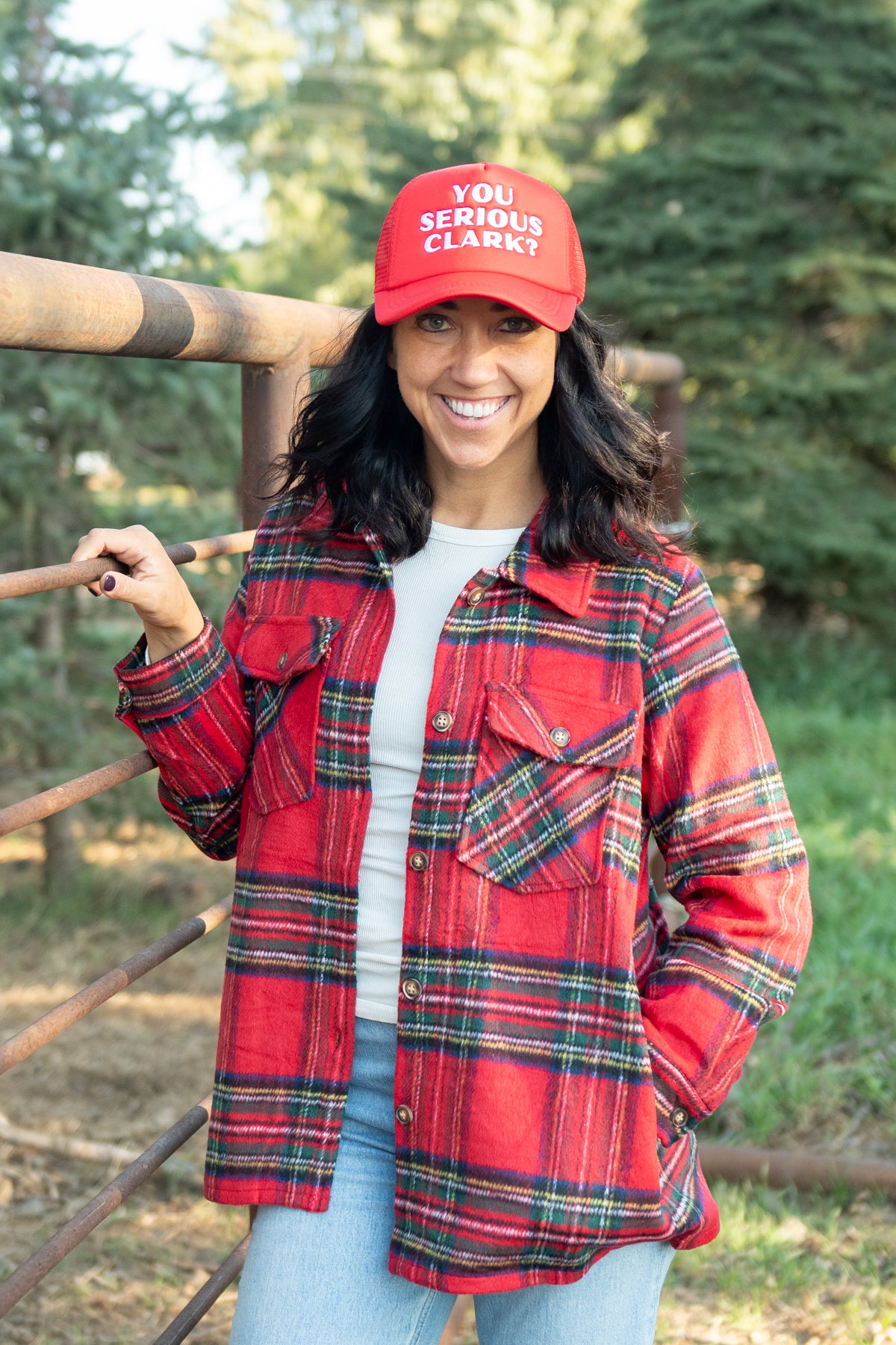 Red, Green, Blue & Yellow Plaid Jacket