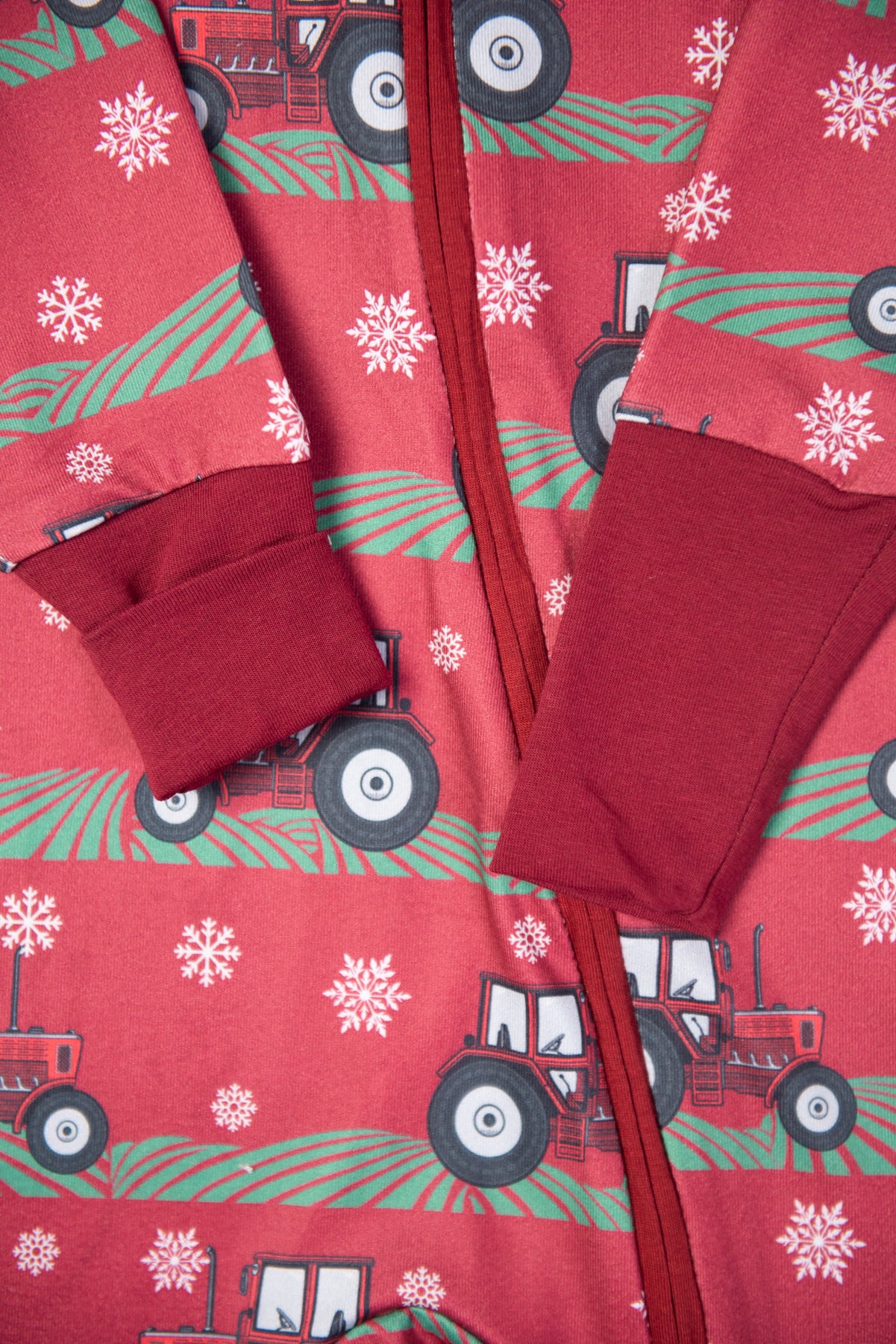Red Tractor Christmas Baby Zippy *PREORDER*