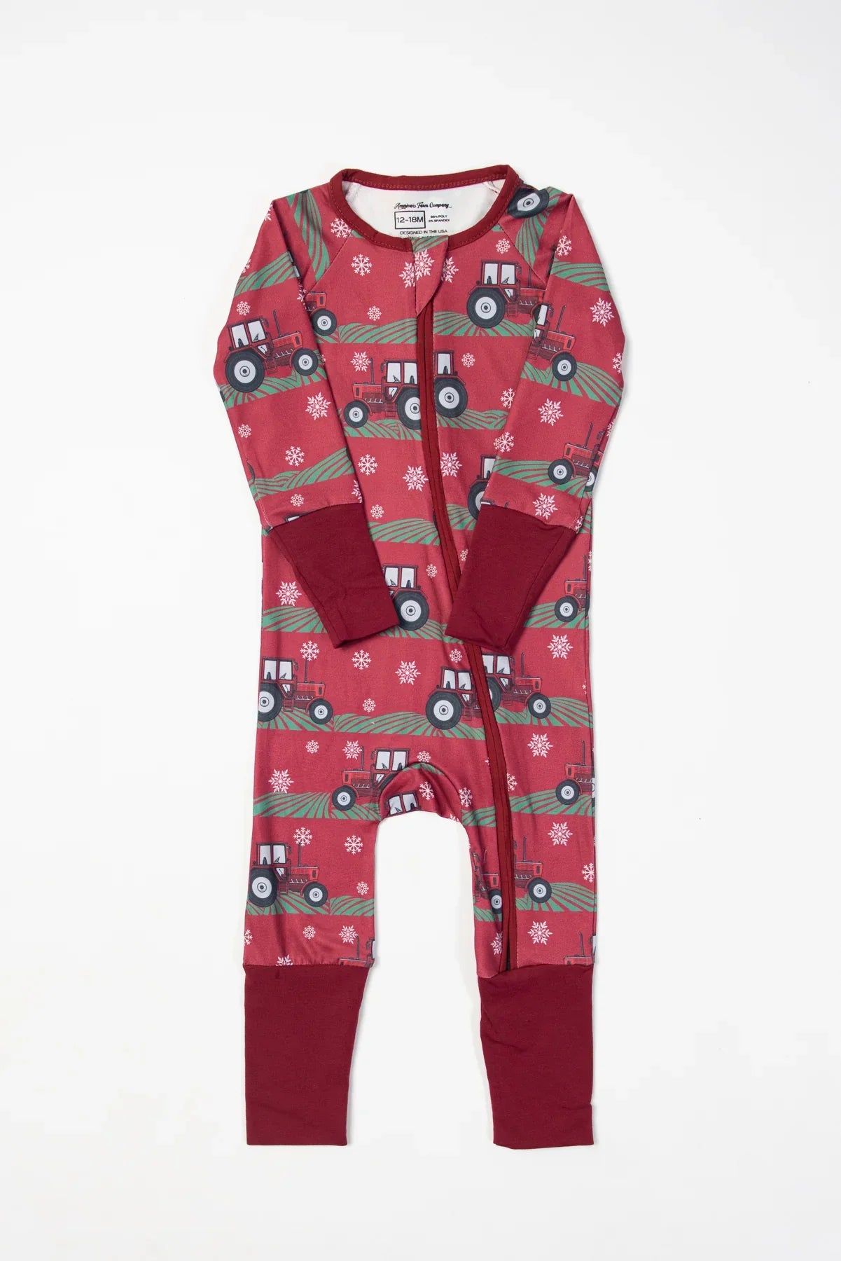 Red Tractor Christmas Baby Zippy *PREORDER*