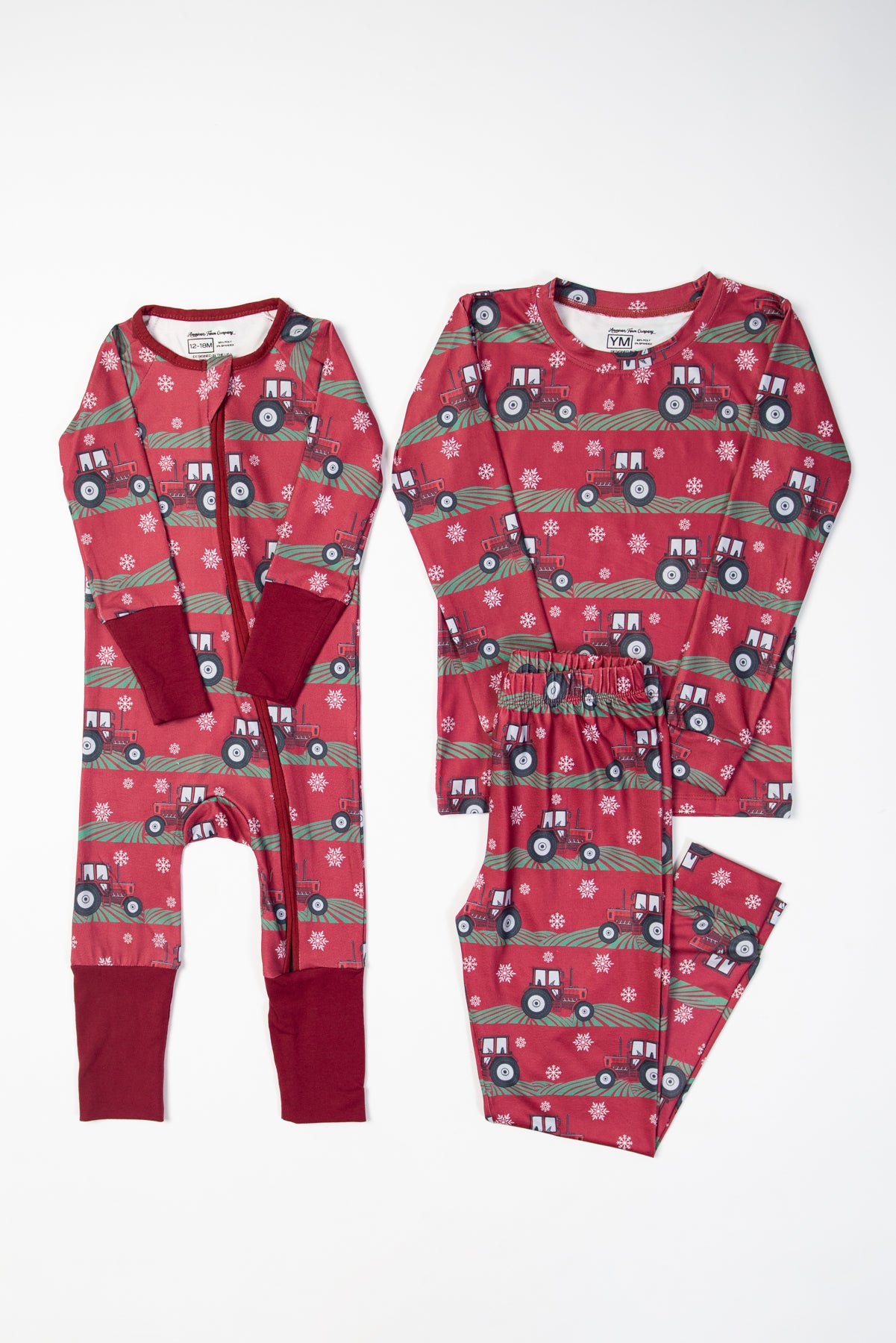 Red Tractor Christmas Baby Zippy *PREORDER*