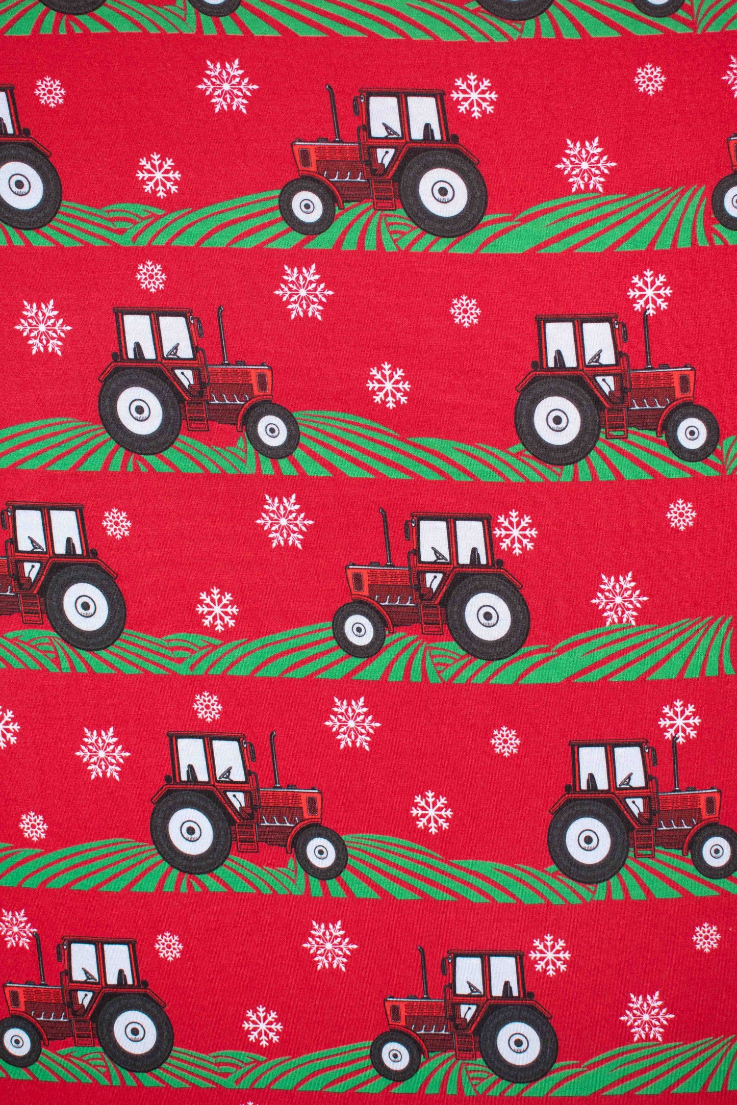 Red Tractor Christmas Kids Bamboo Blanket