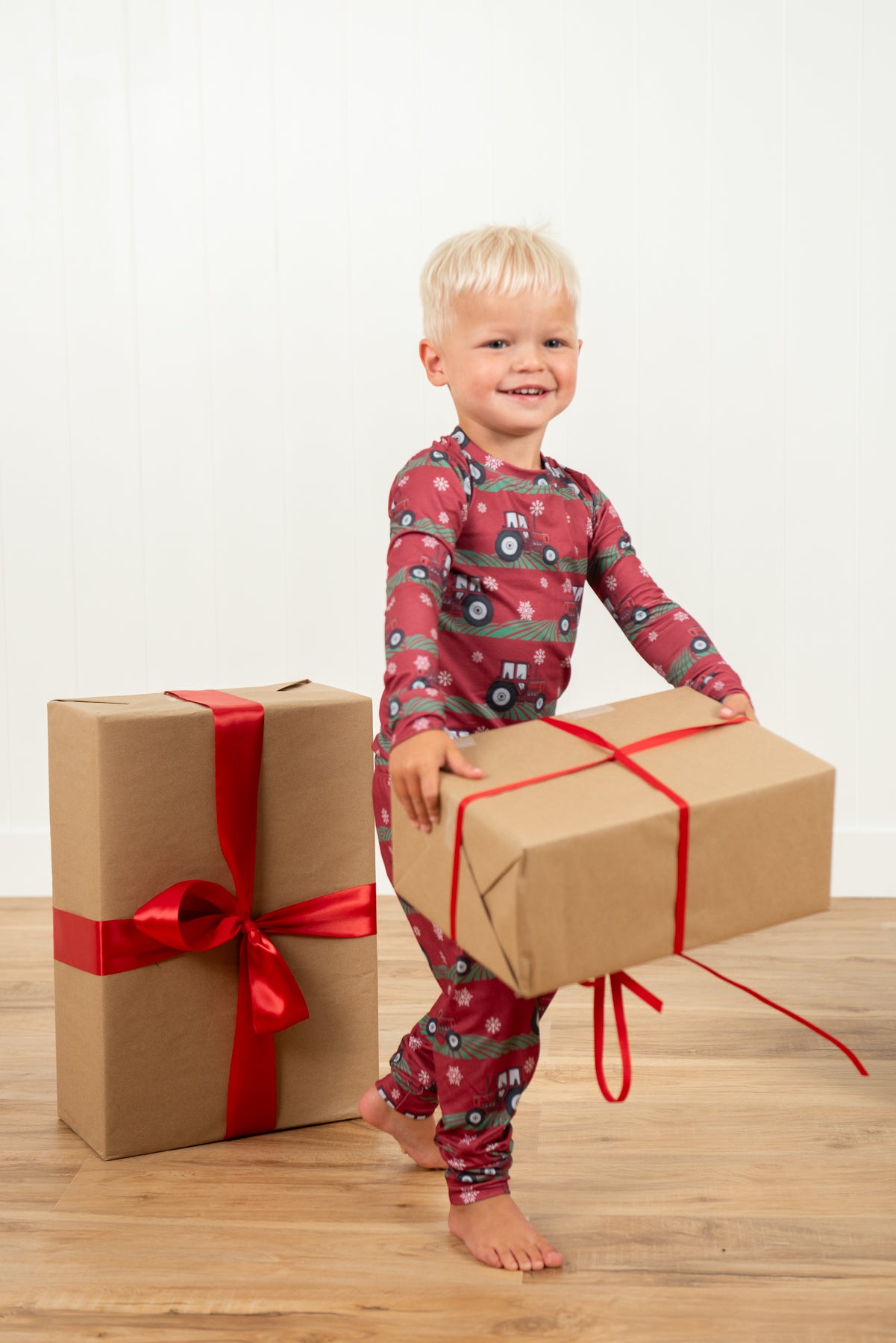 Red Tractor Christmas Toddler/Youth Pajama Set *PREORDER*