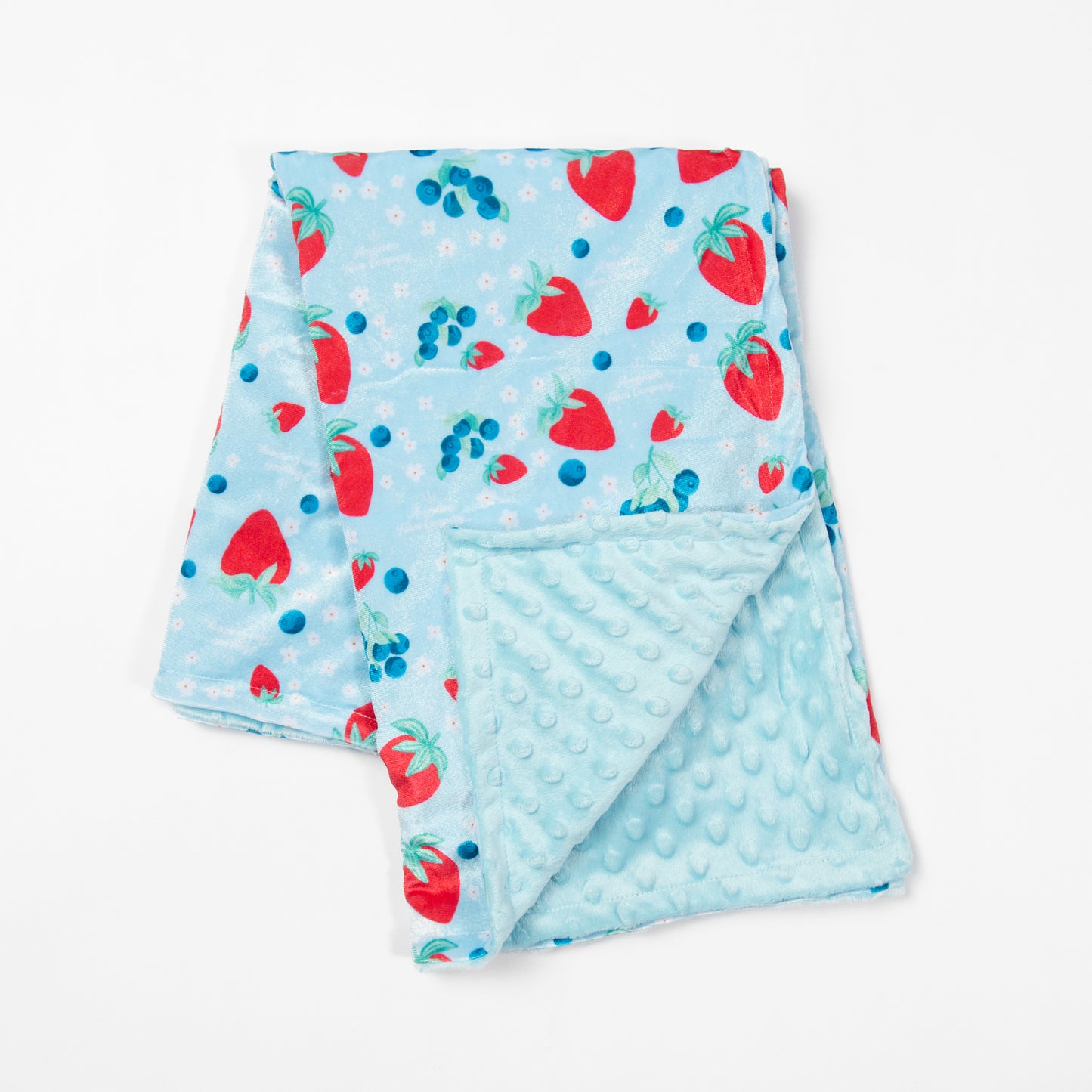Red, White, & Blue Fruit Minky Baby Blanket - American Farm Company