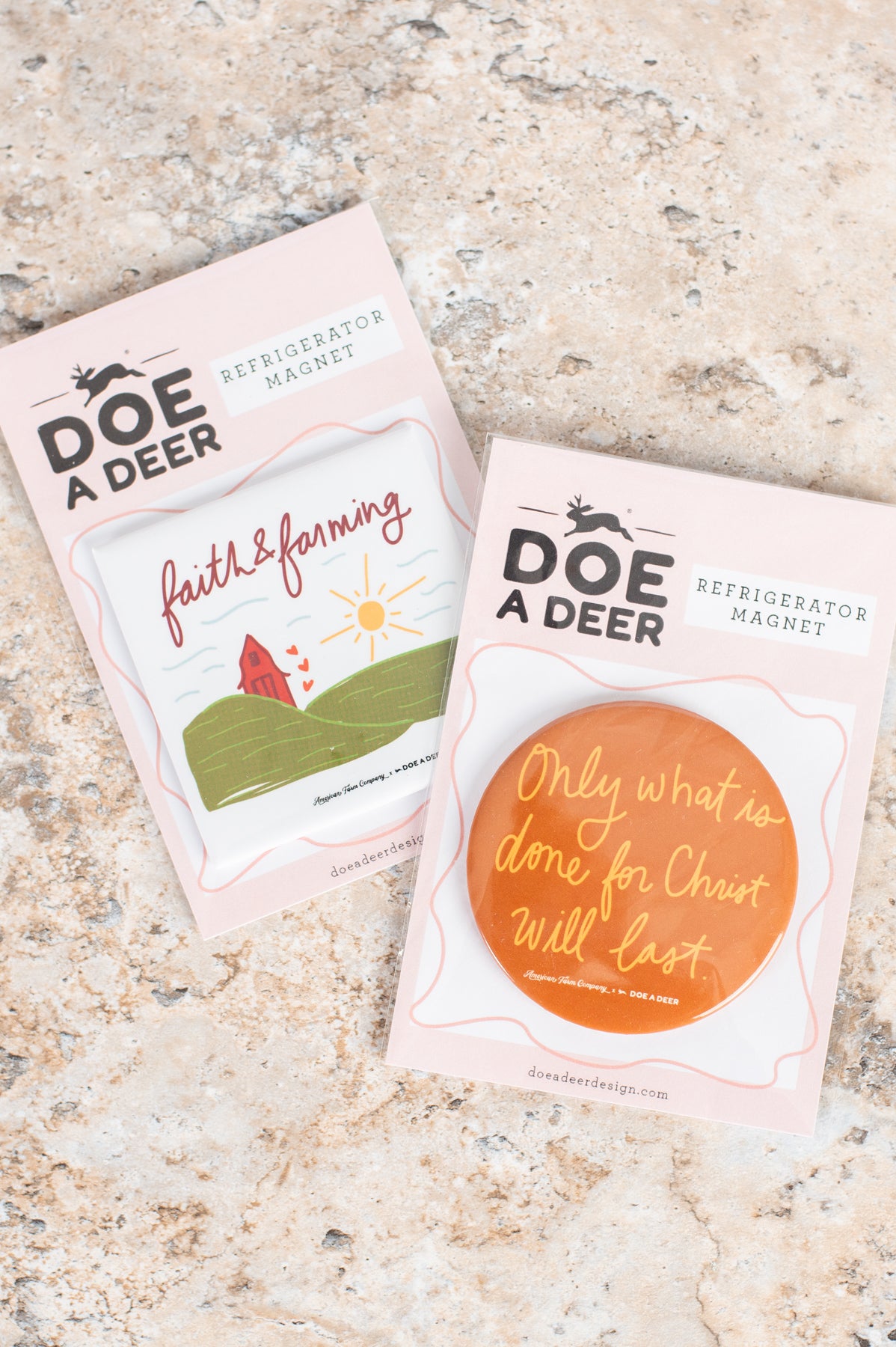 'Faith & Farming' Refrigerator Magnet