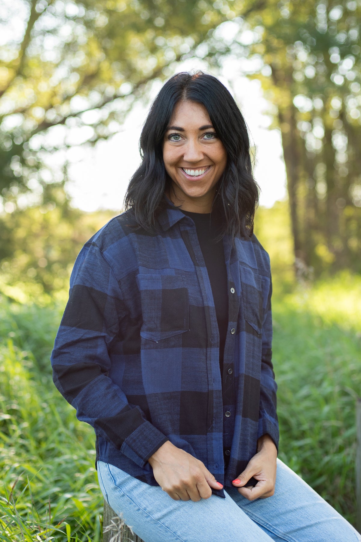 Relaxed Checkered Button-Up Shirt