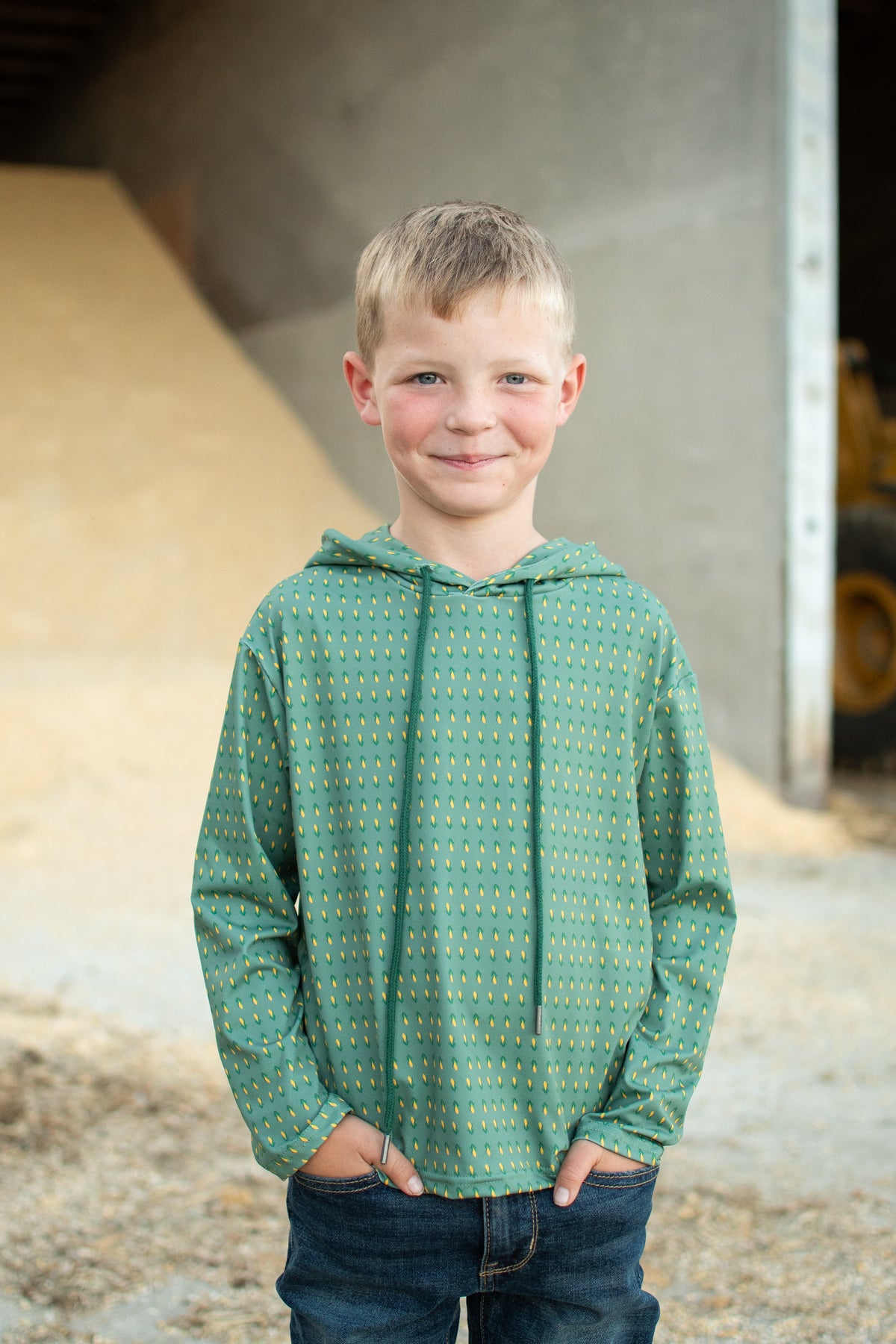 Retro Corn Toddler/Youth Performance Hoodie