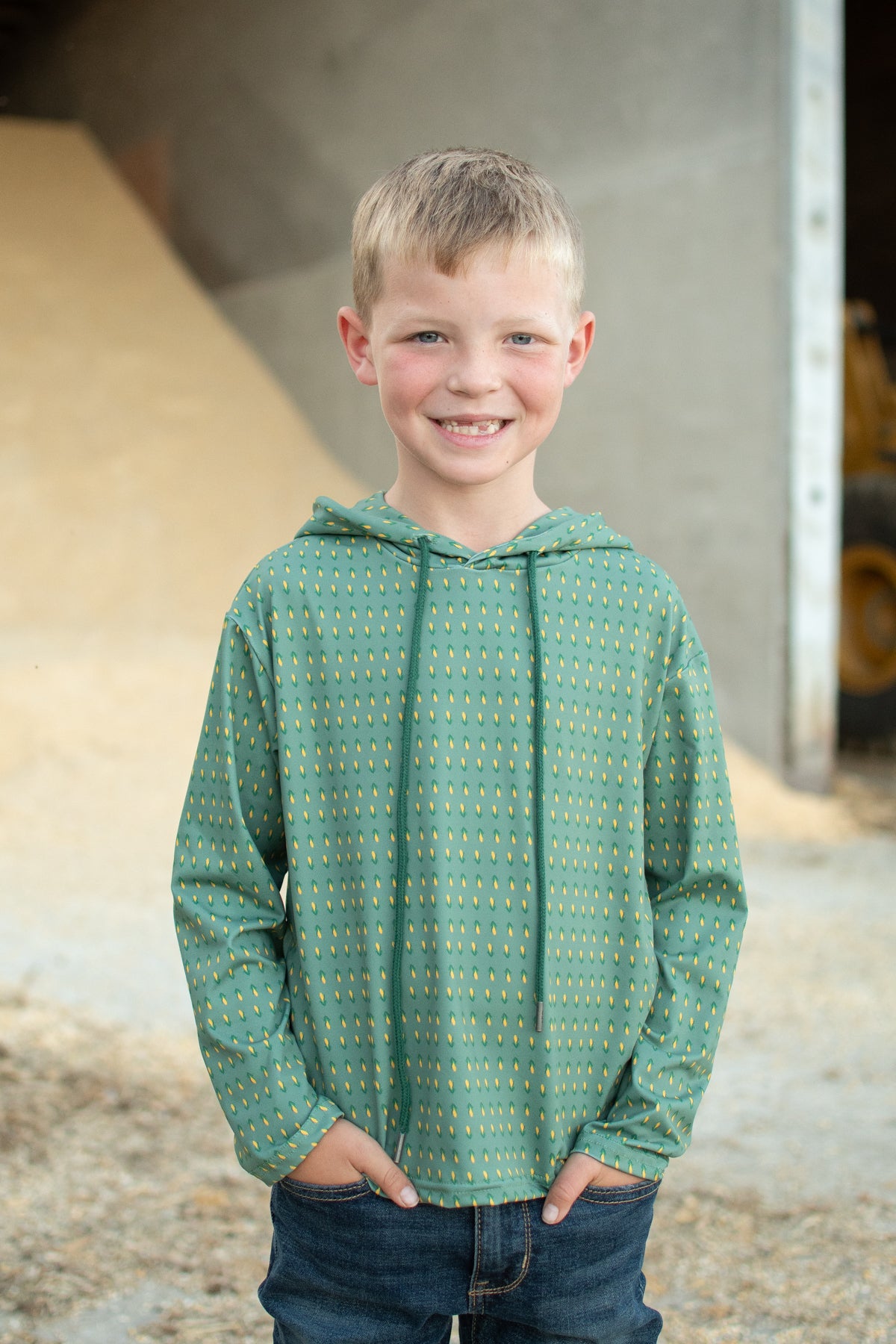 Retro Corn Toddler/Youth Performance Hoodie