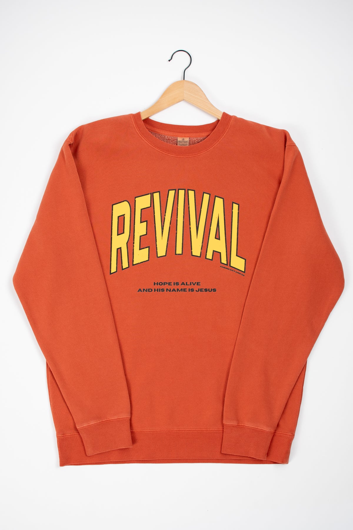'Revival - Hope is Alive' Rust Crewneck