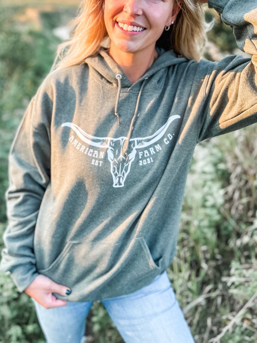 Eat Beef Pullover Hoodie Best Blue Hoodie American Farm Company